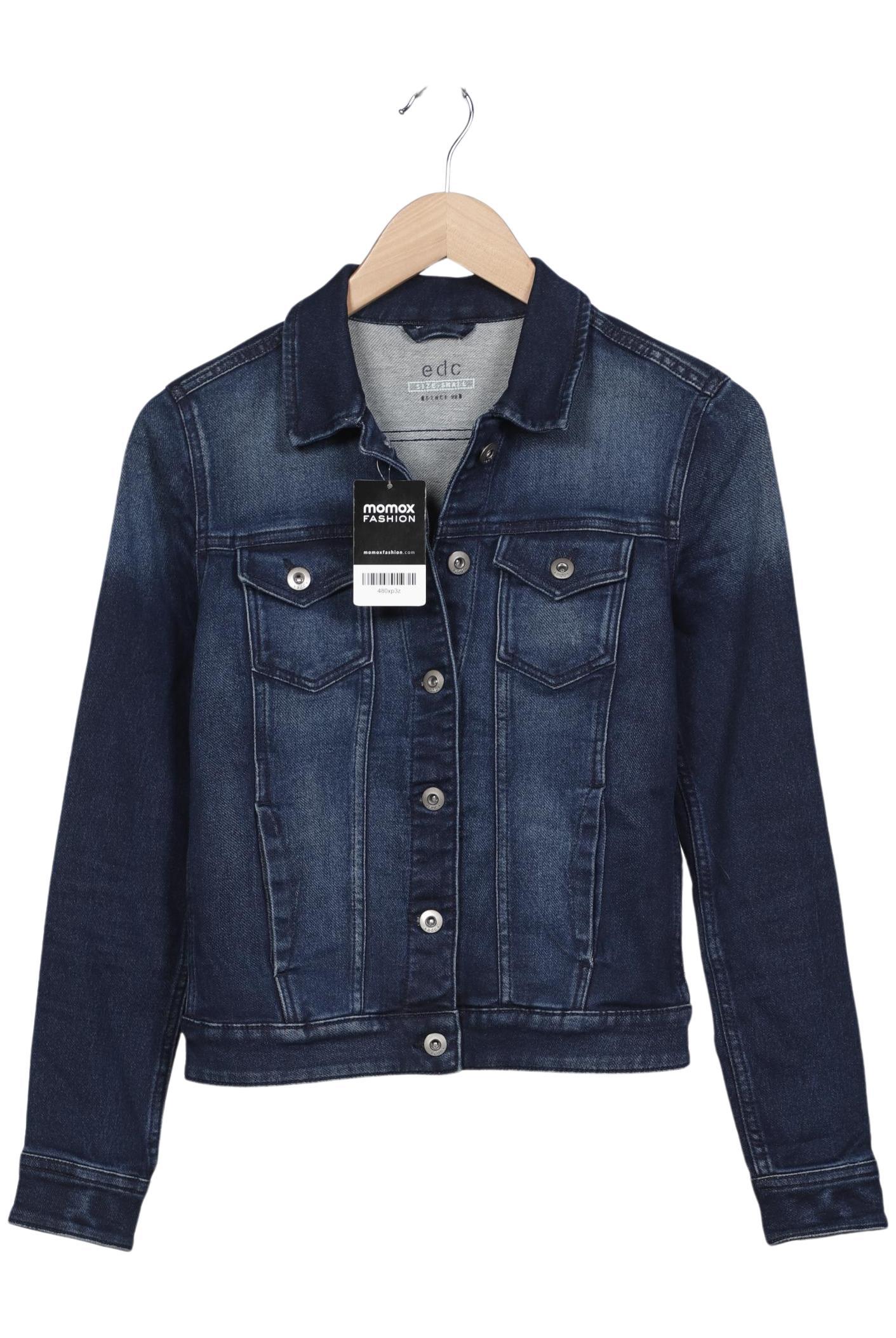 

edc by Esprit Damen Jacke, blau, Gr. 36