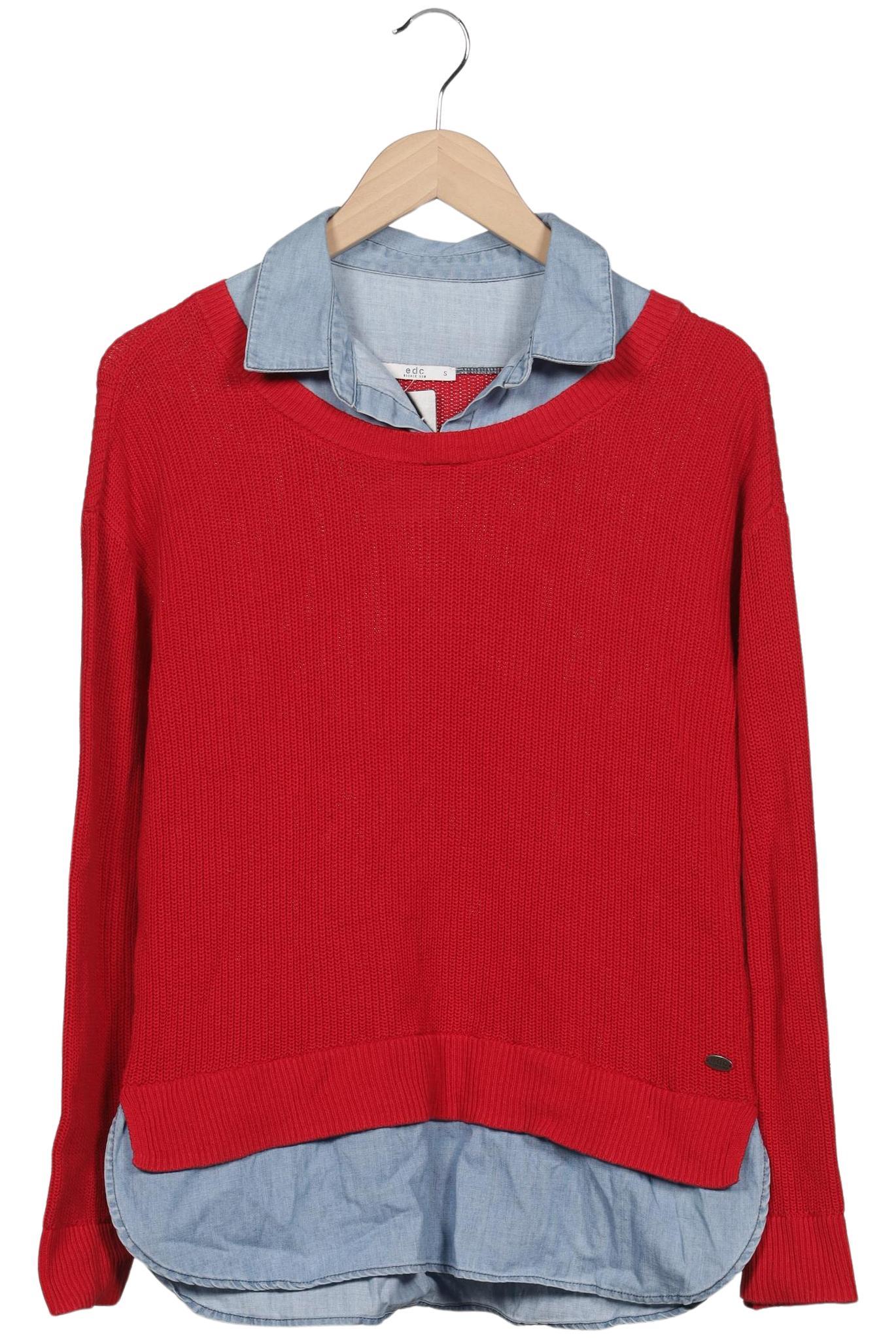 

edc by Esprit Damen Pullover, rot, Gr. 36