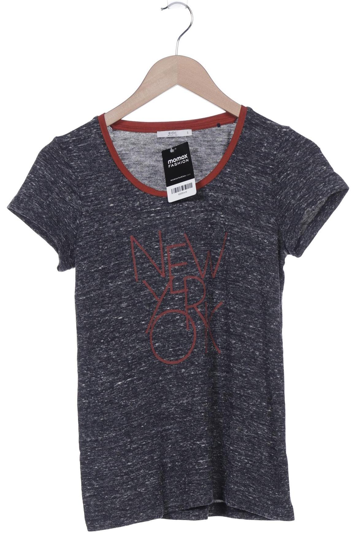 

edc by Esprit Damen T-Shirt, marineblau, Gr. 36
