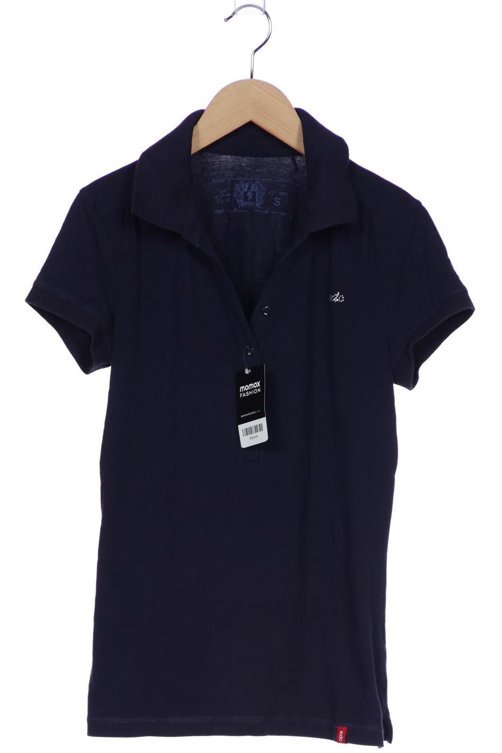 

edc by Esprit Damen Poloshirt, marineblau, Gr. 36