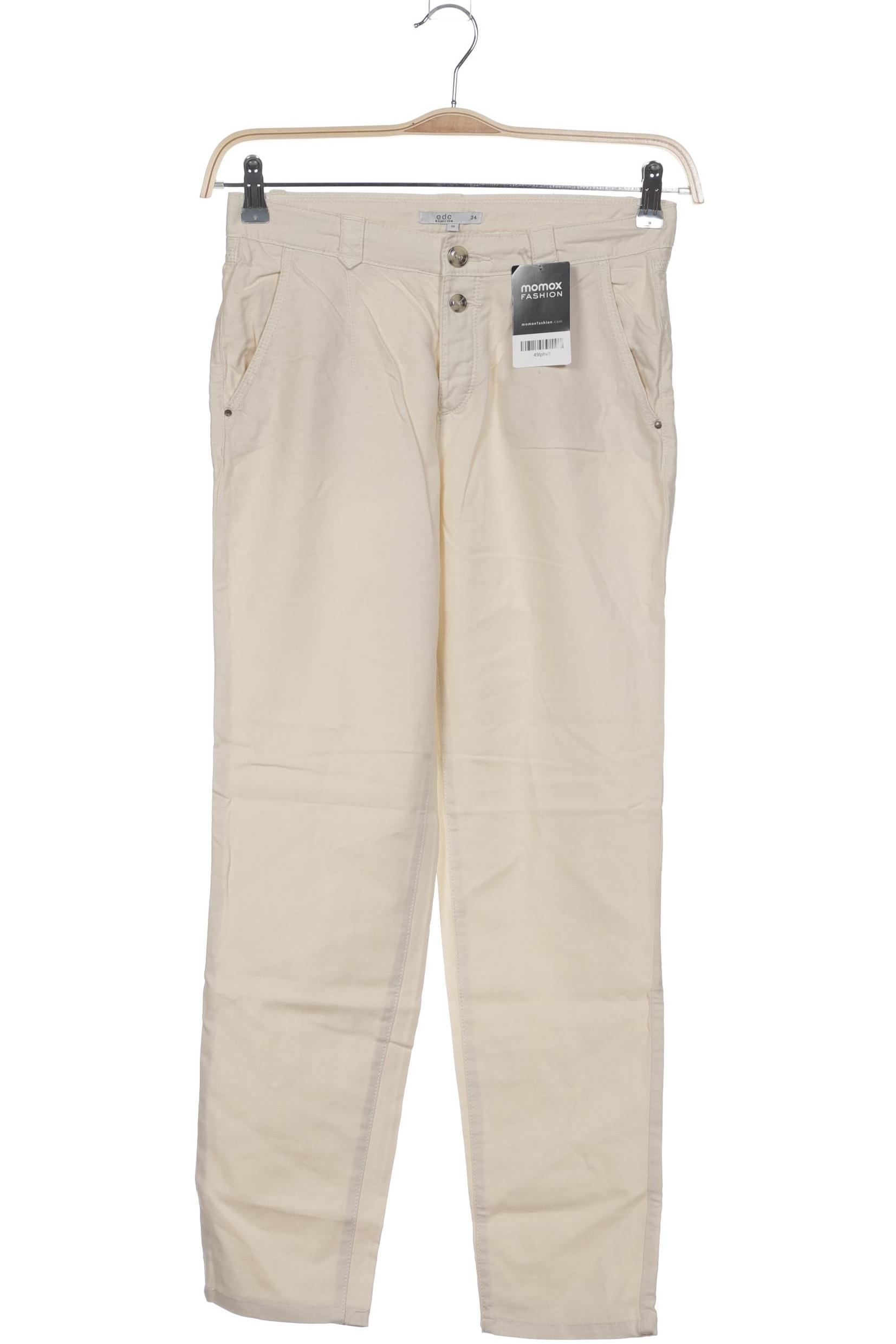 

edc by Esprit Damen Jeans, cremeweiß, Gr. 34