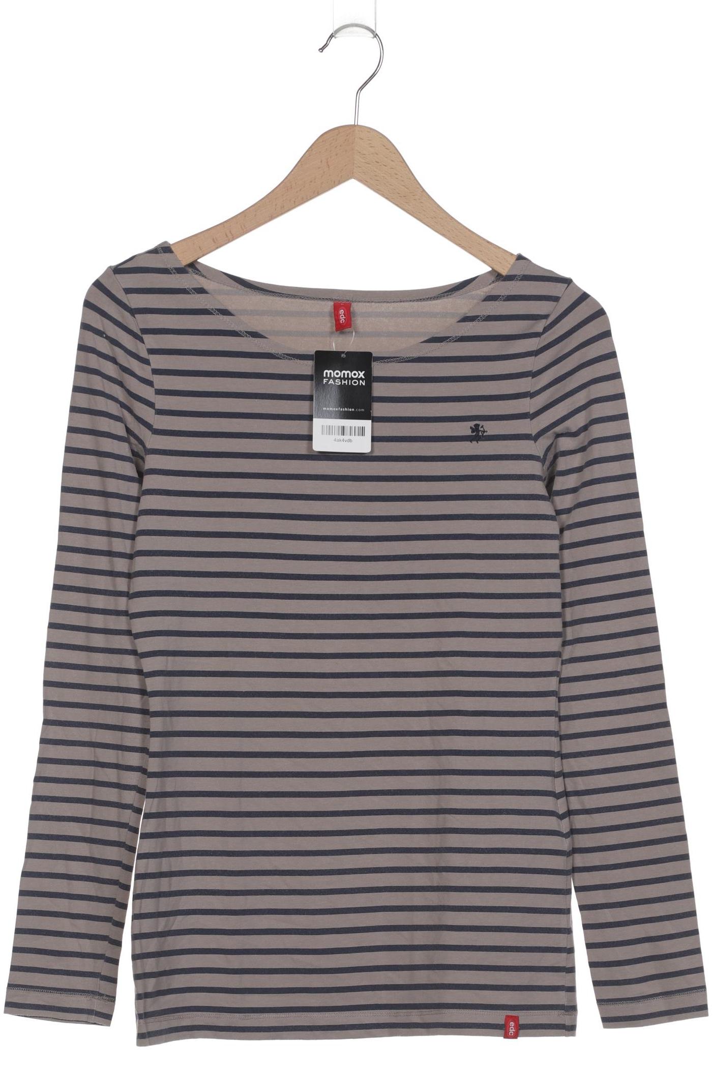 

edc by Esprit Damen Langarmshirt, marineblau, Gr. 42