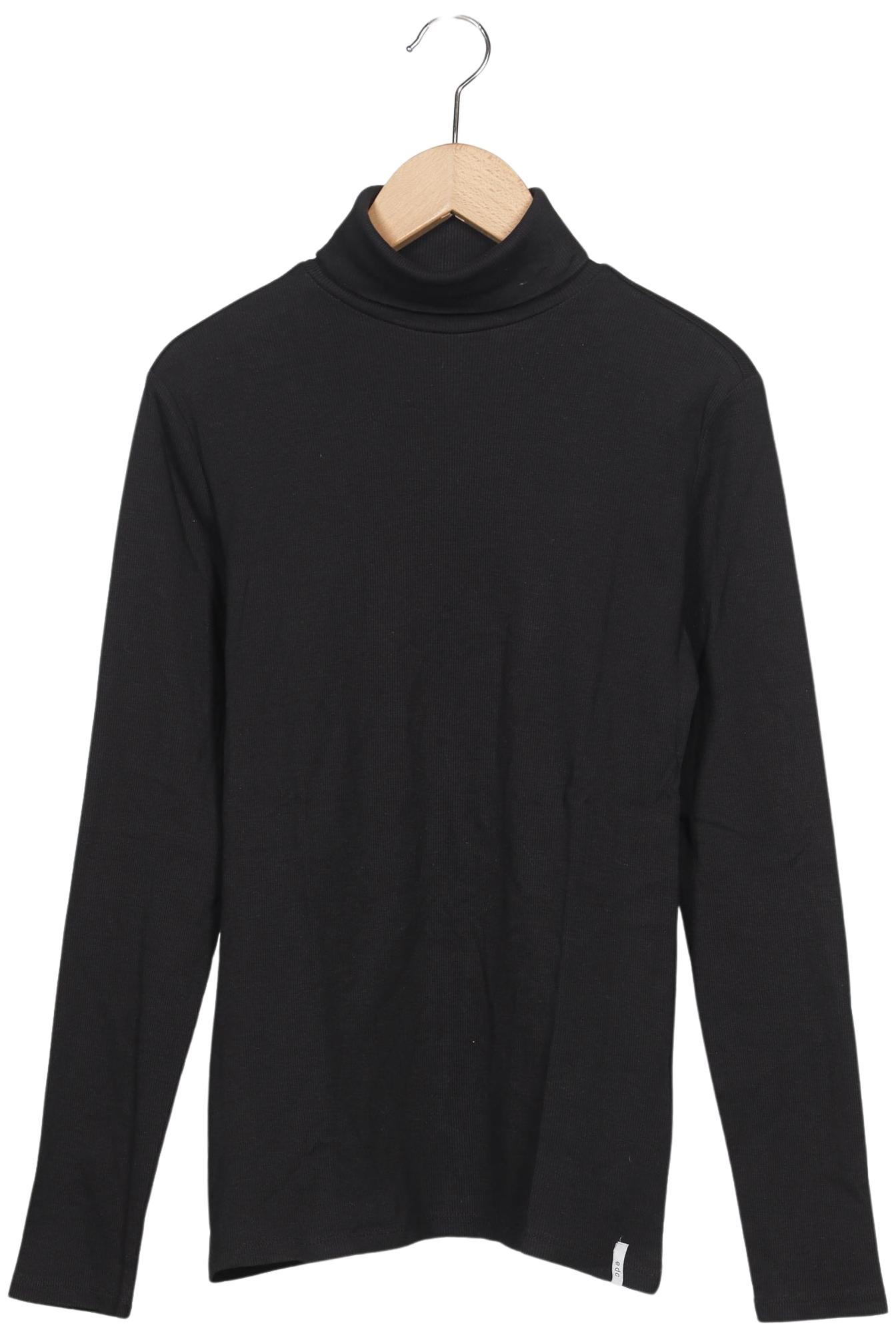 

edc by Esprit Damen Langarmshirt, schwarz, Gr. 38