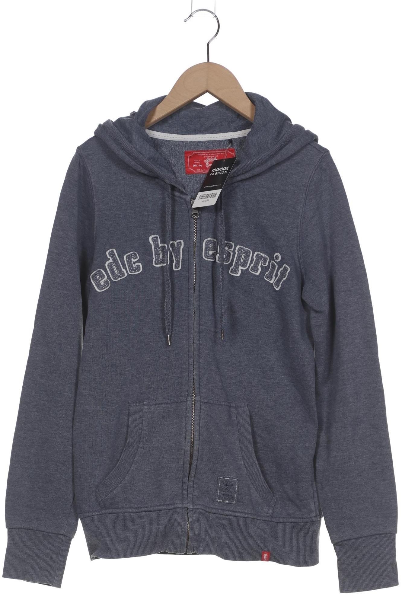 

edc by Esprit Damen Kapuzenpullover, blau, Gr. 36
