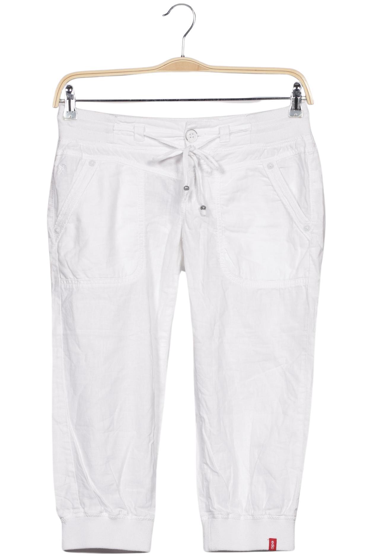

edc by Esprit Damen Stoffhose, weiß, Gr. 38