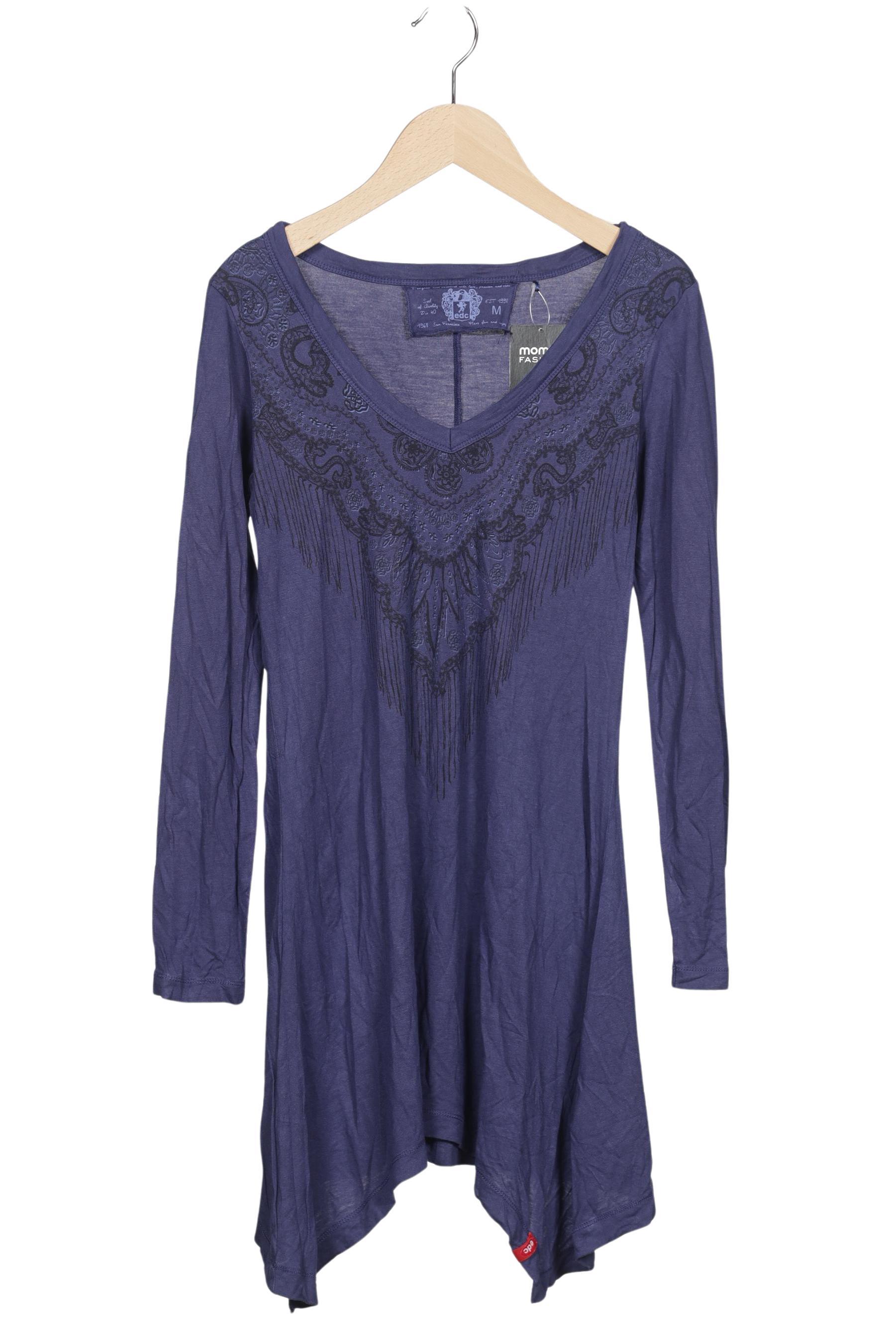 

edc by Esprit Damen Langarmshirt, marineblau, Gr. 38