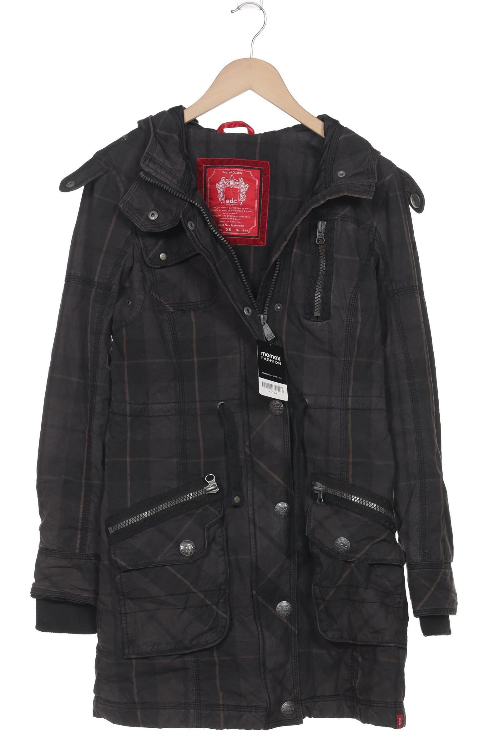 

edc by Esprit Damen Mantel, grau, Gr. 34