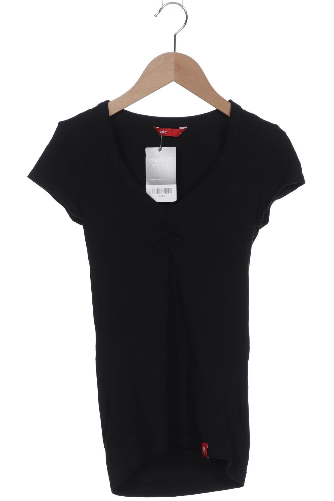 

edc by Esprit Damen T-Shirt, schwarz, Gr. 36