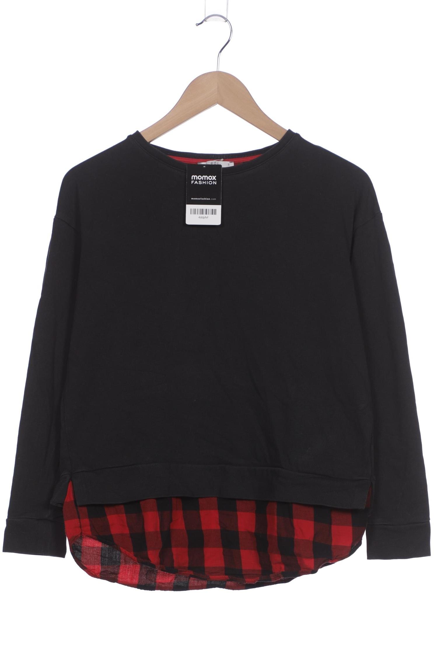 

edc by Esprit Damen Sweatshirt, schwarz, Gr. 36