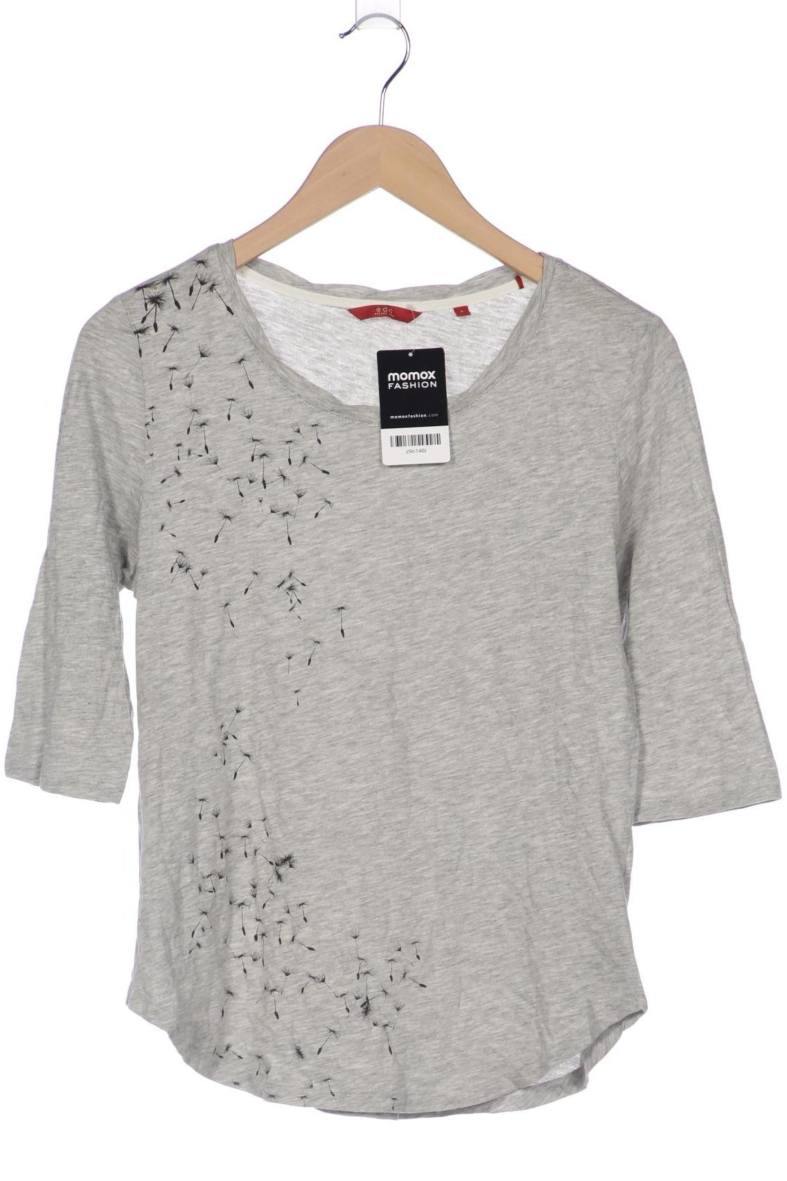 

edc by Esprit Damen Langarmshirt, grau, Gr. 36