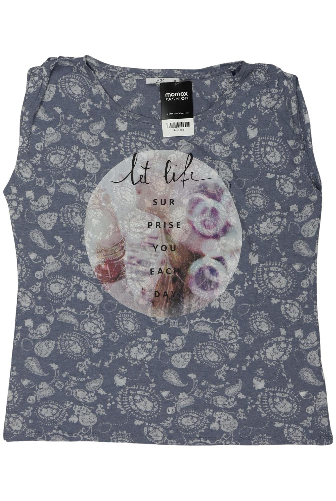 

edc by Esprit Damen Top, blau, Gr. 38