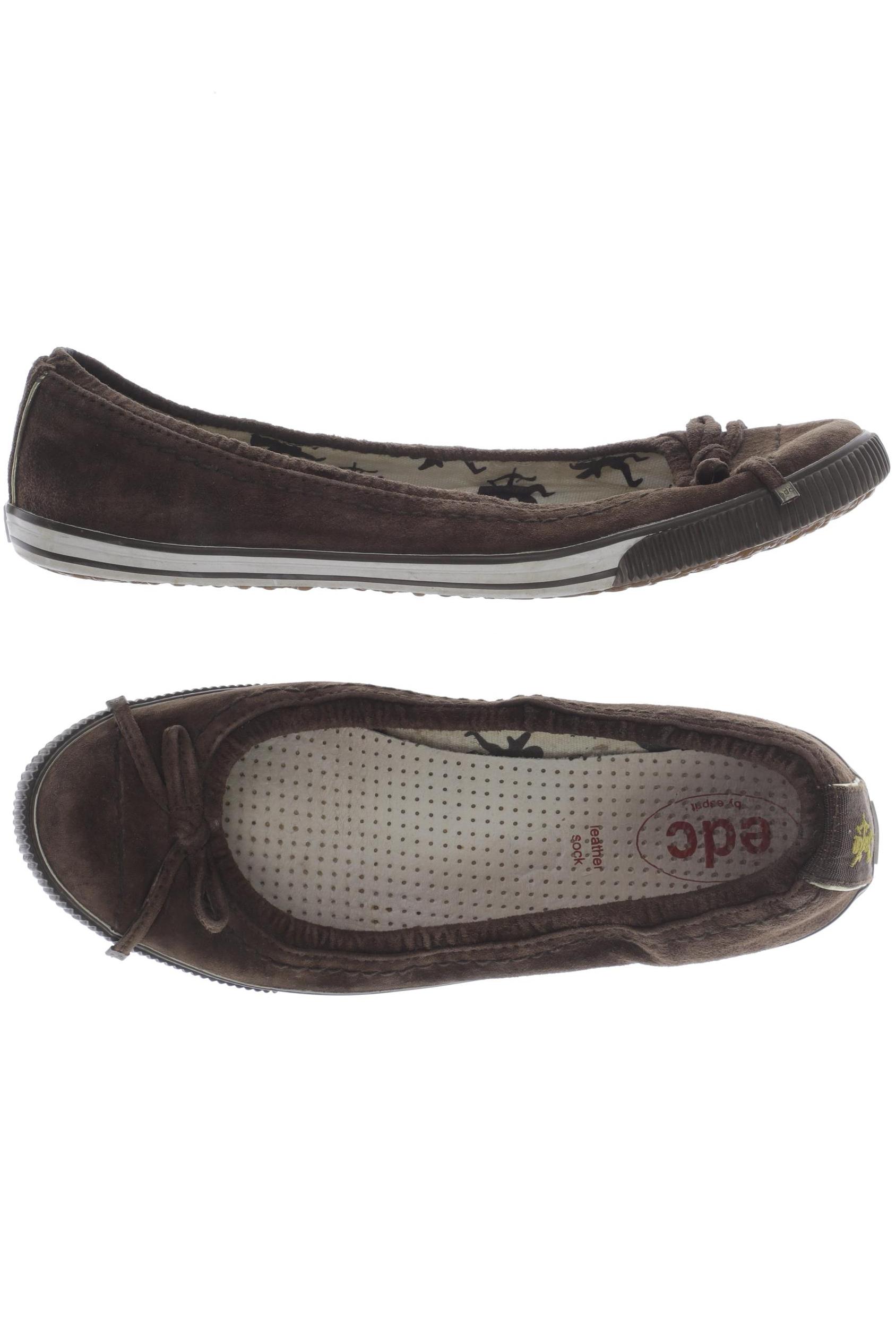 

edc by Esprit Damen Ballerinas, braun, Gr. 39