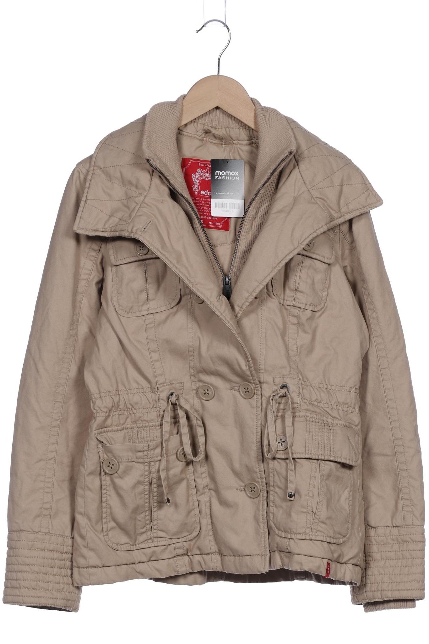 

edc by Esprit Damen Jacke, beige, Gr. 36