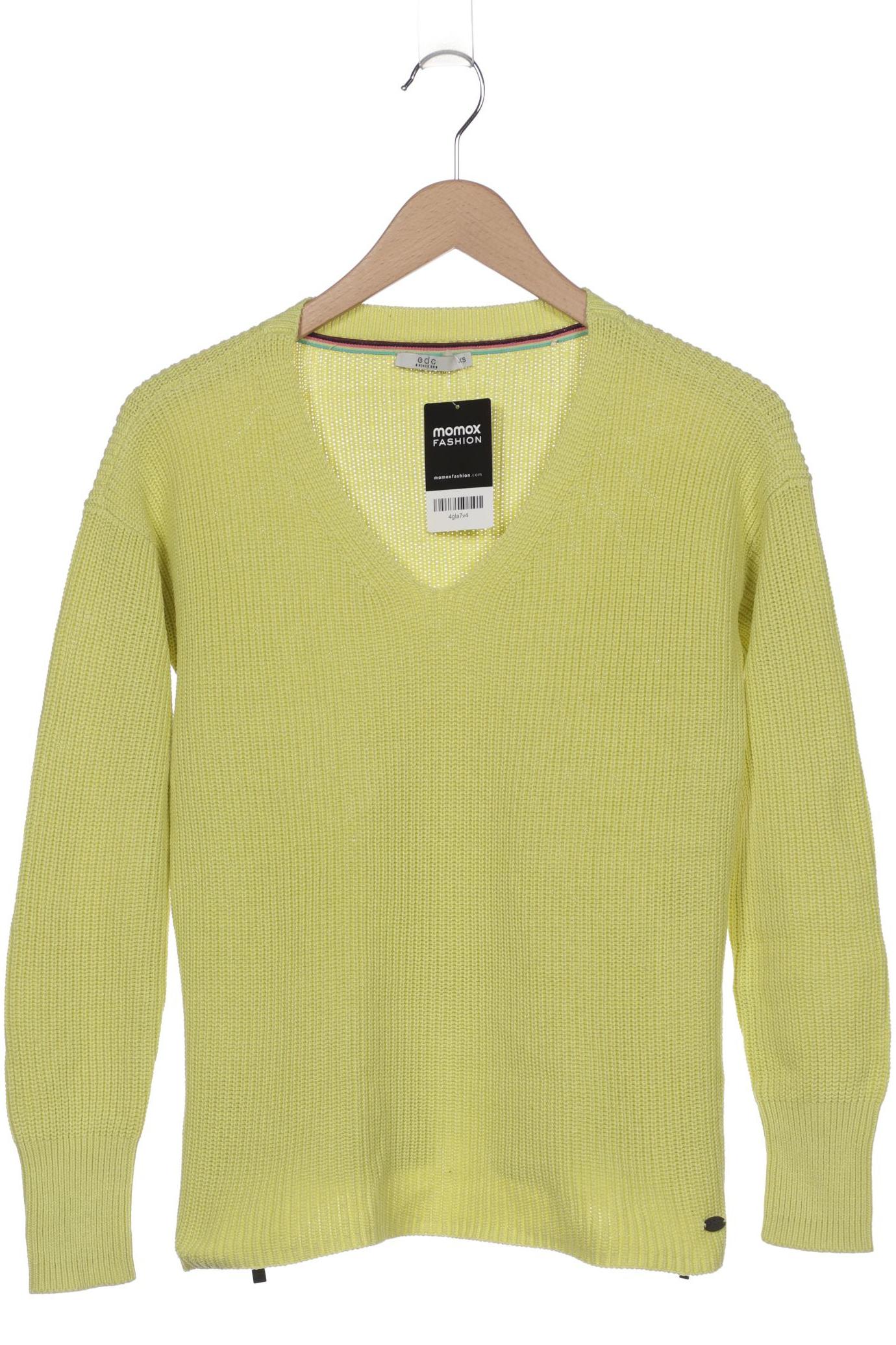 

edc by Esprit Damen Pullover, gelb, Gr. 34