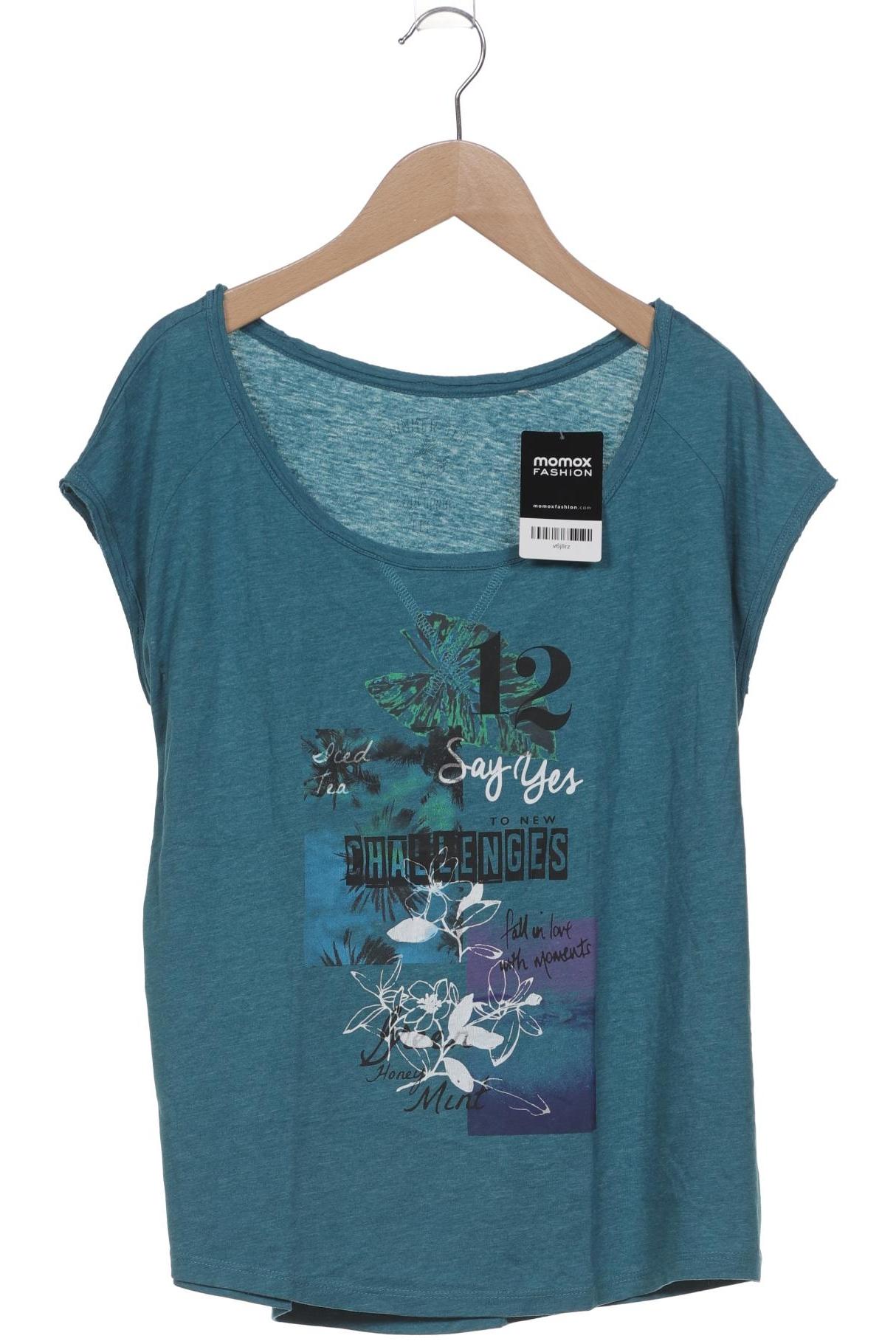 

edc by Esprit Damen T-Shirt, türkis, Gr. 36