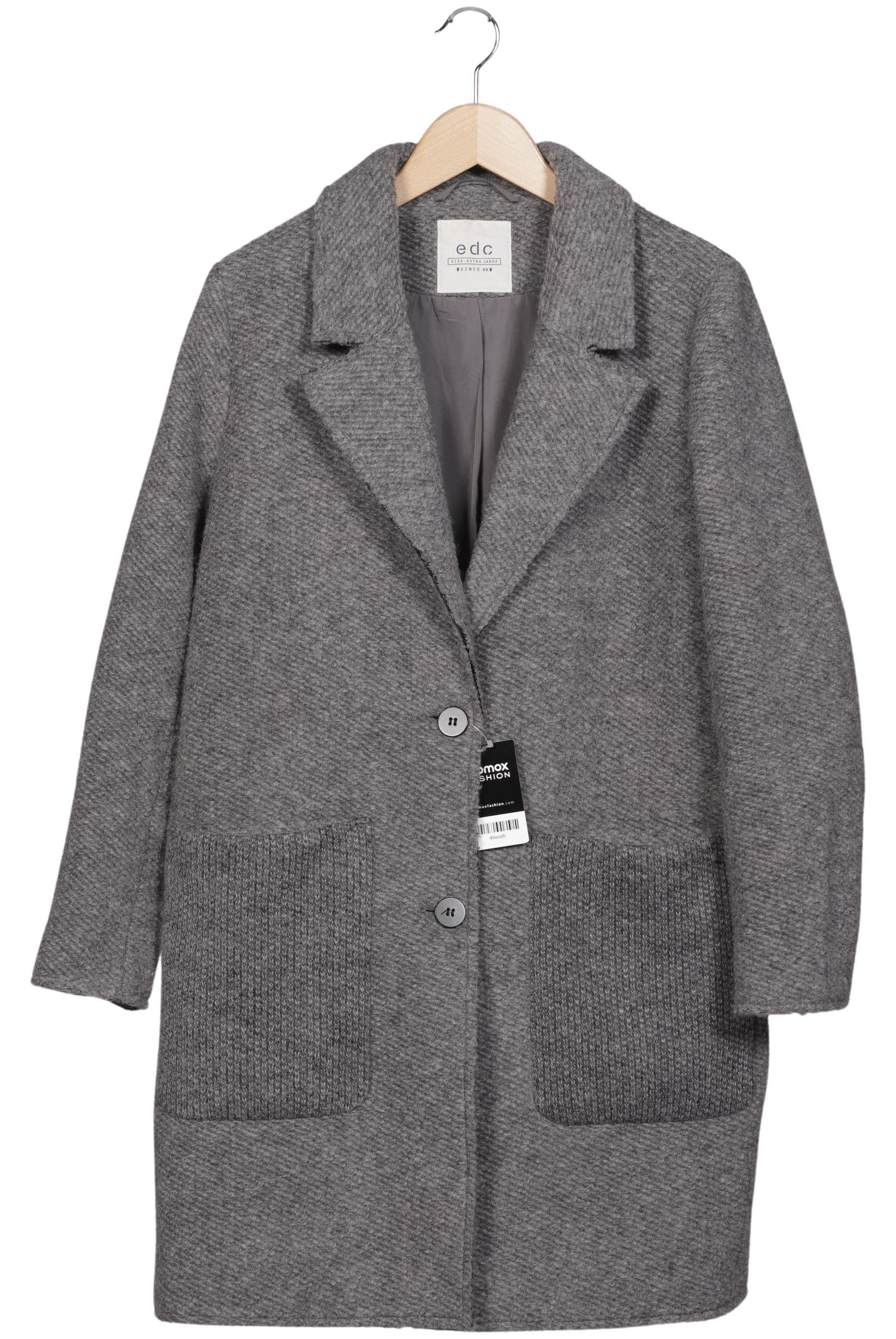 

edc by Esprit Damen Mantel, grau, Gr. 44