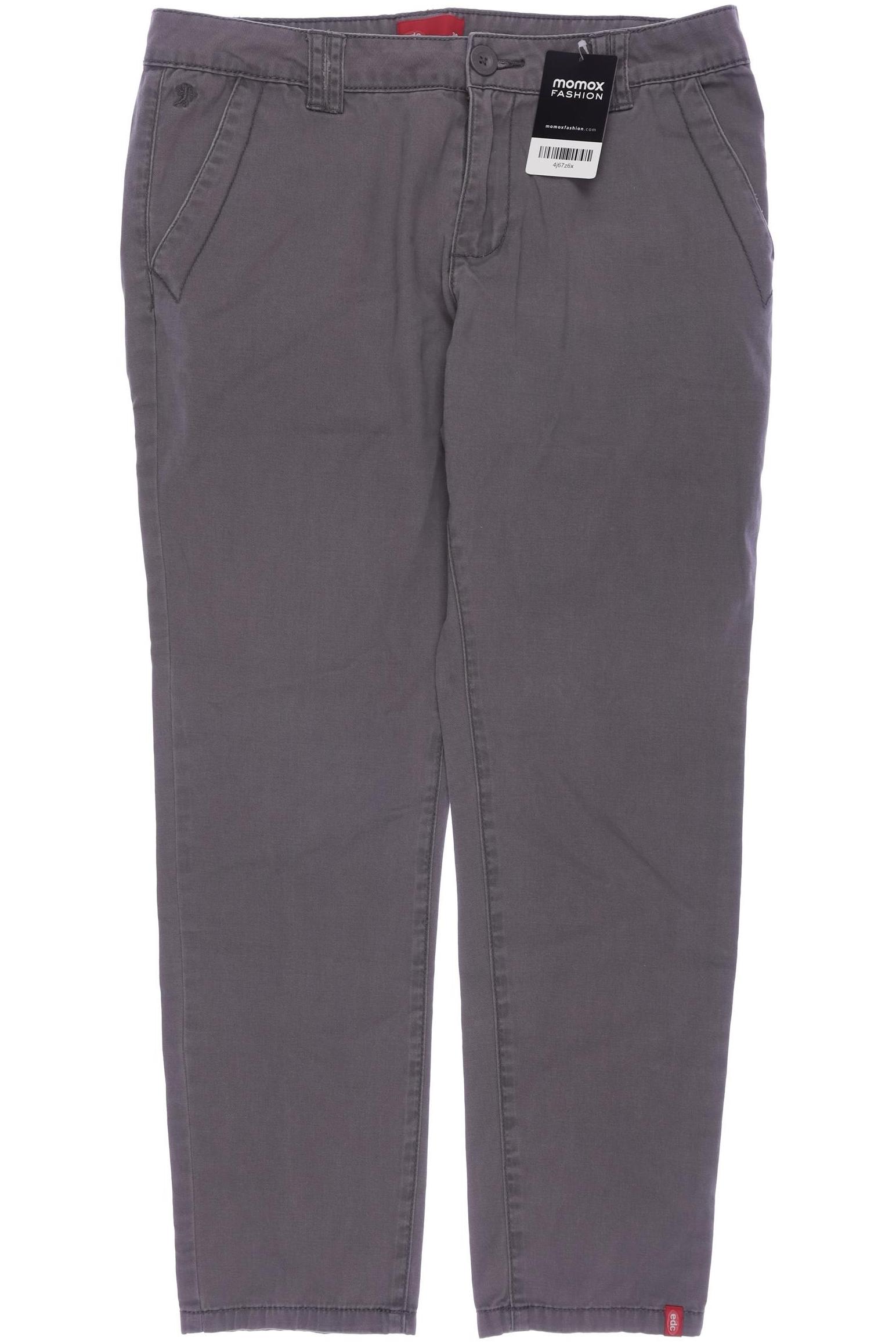 

edc by Esprit Damen Stoffhose, grau, Gr. 38
