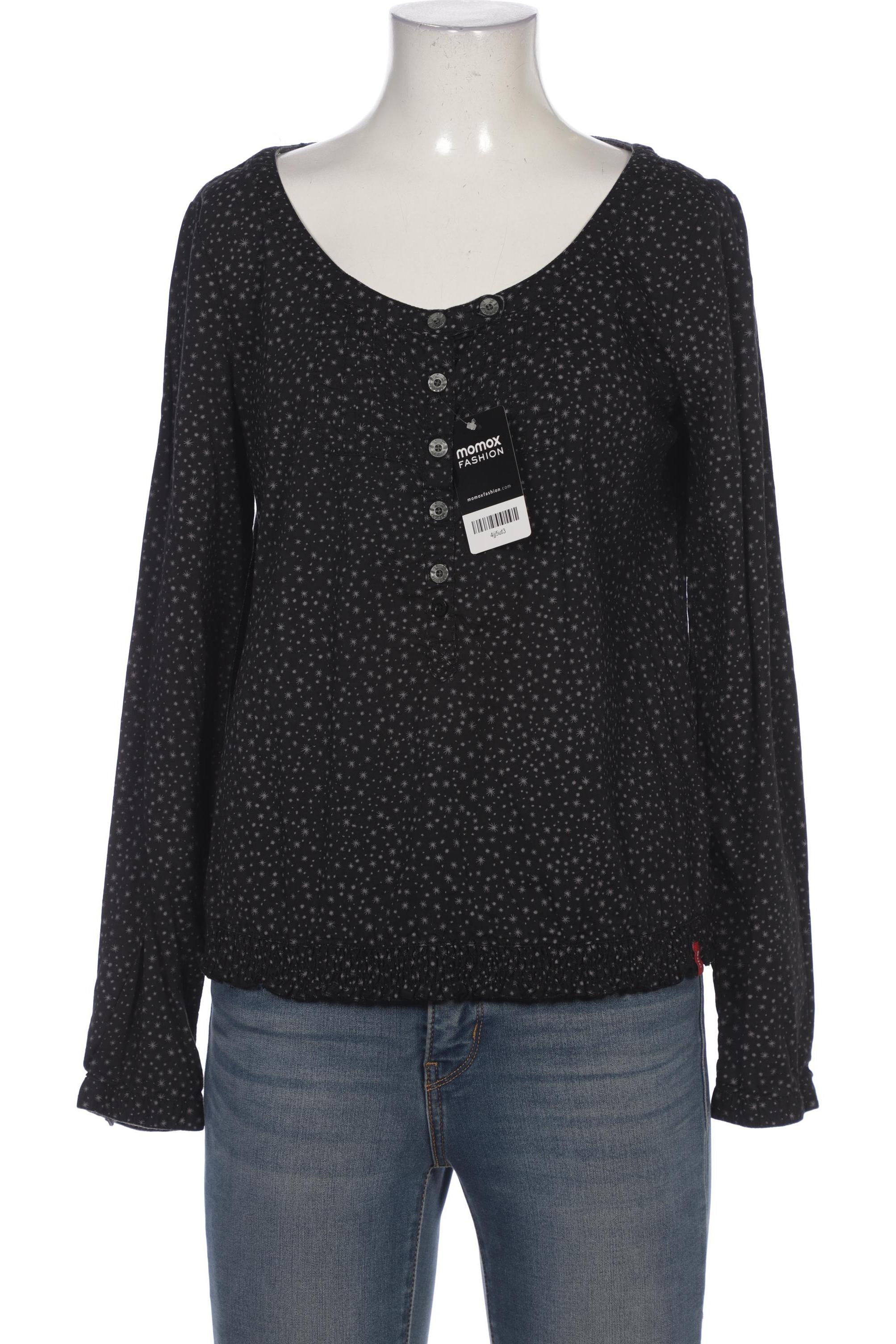 

edc by Esprit Damen Bluse, schwarz, Gr. 36