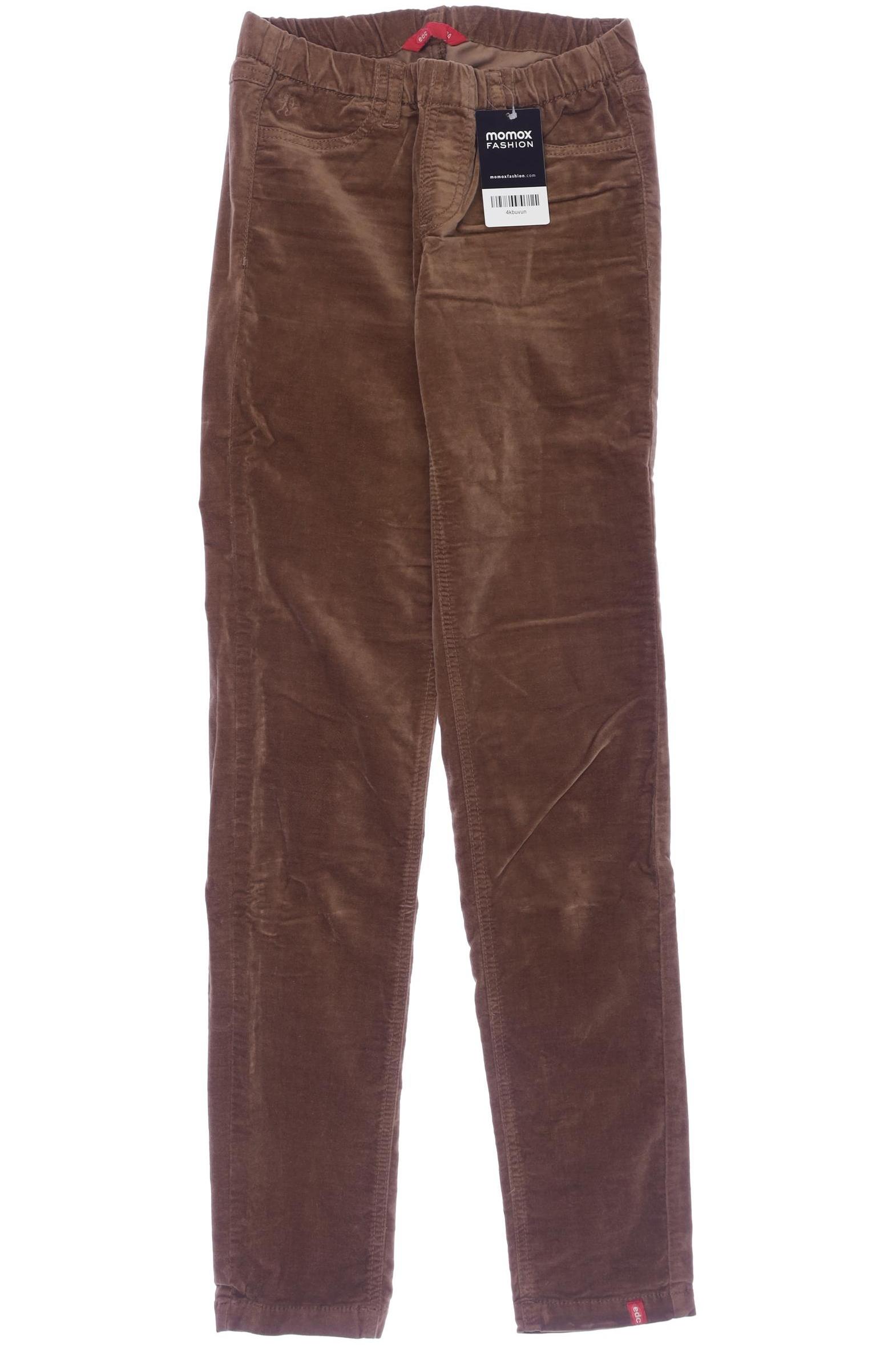 

edc by Esprit Damen Stoffhose, braun, Gr. 34