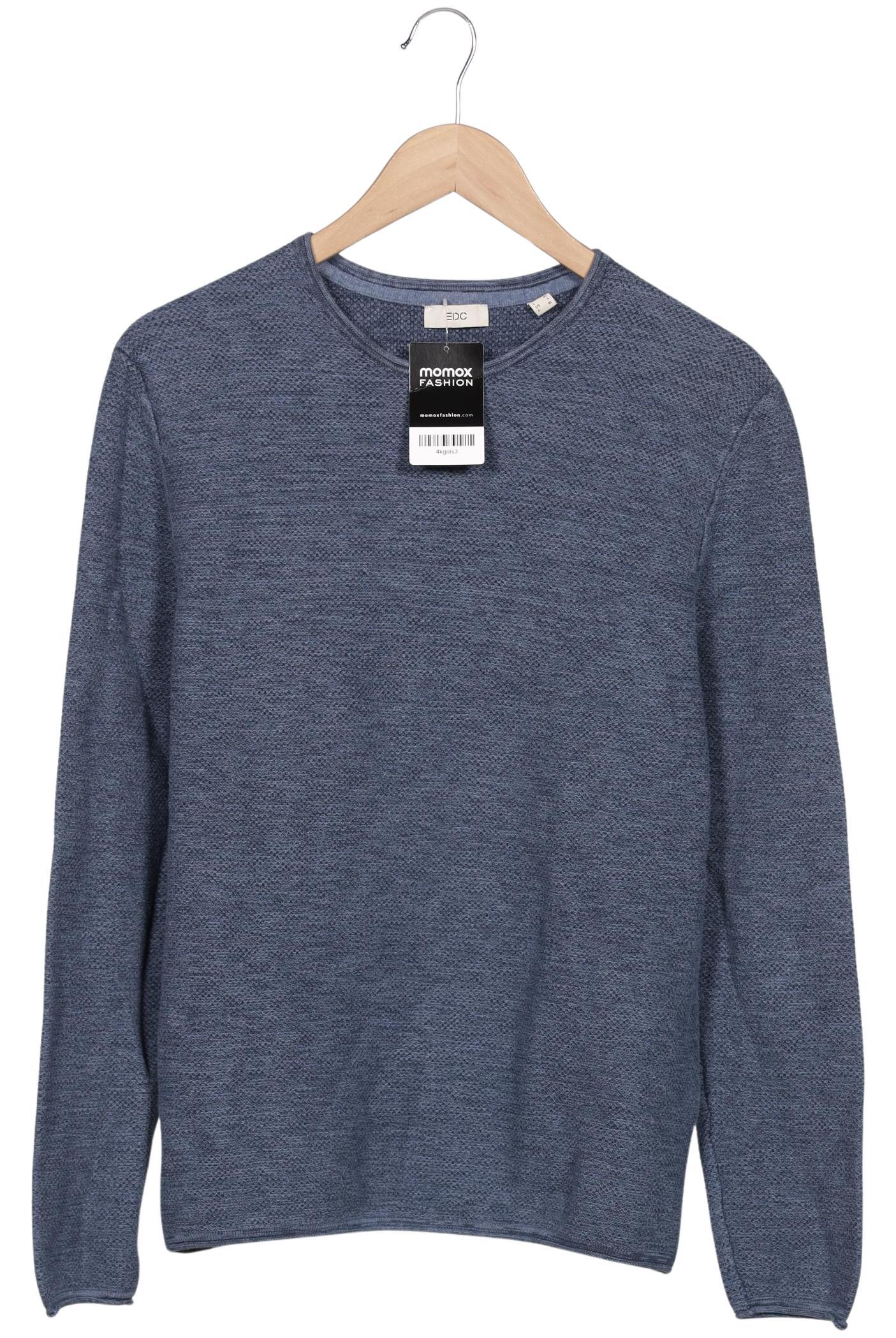 

edc by Esprit Herren Pullover, blau, Gr. 52