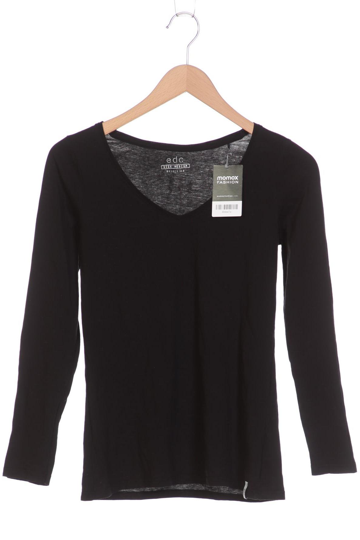 

edc by Esprit Damen Langarmshirt, schwarz