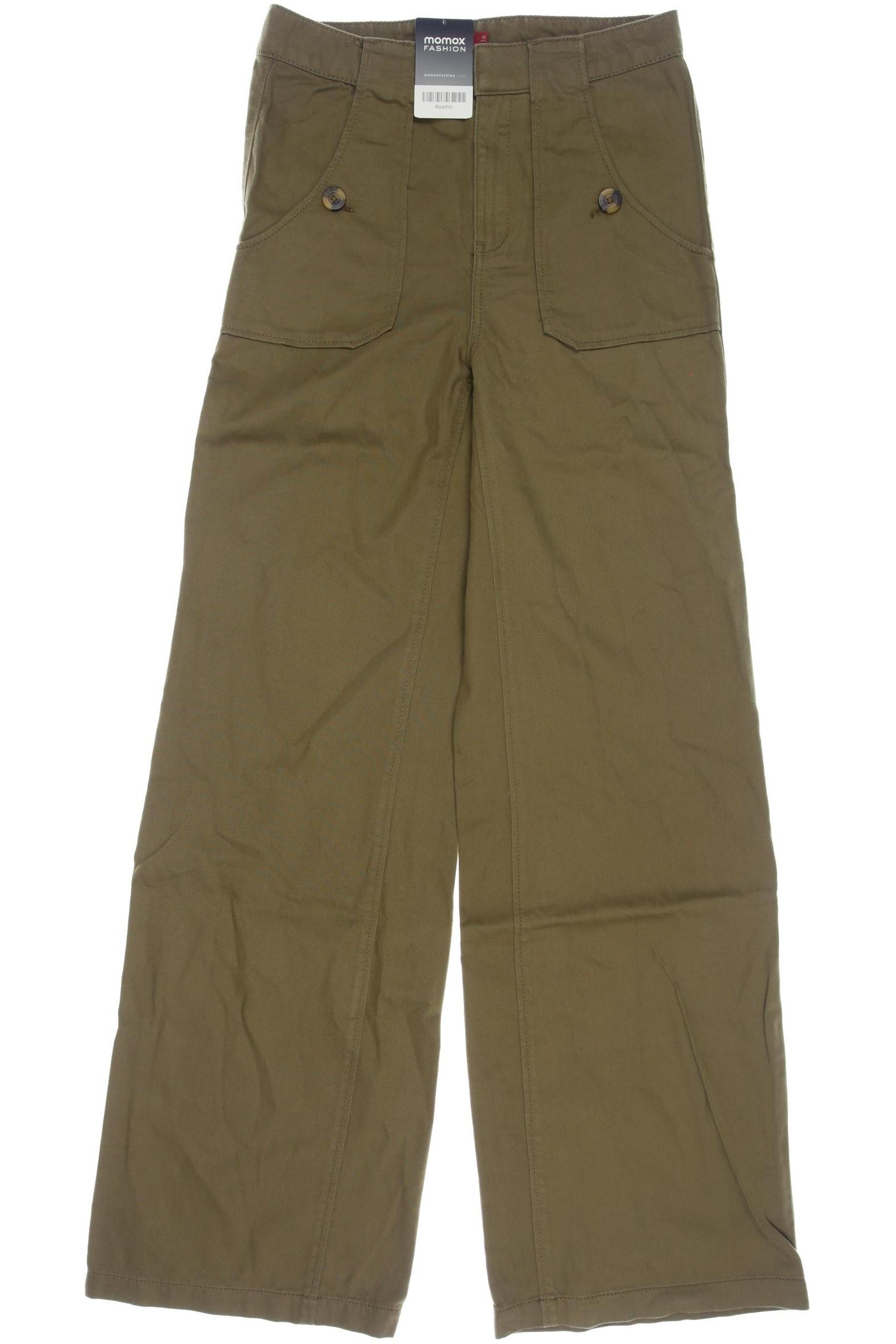 

edc by Esprit Damen Stoffhose, grün, Gr. 36