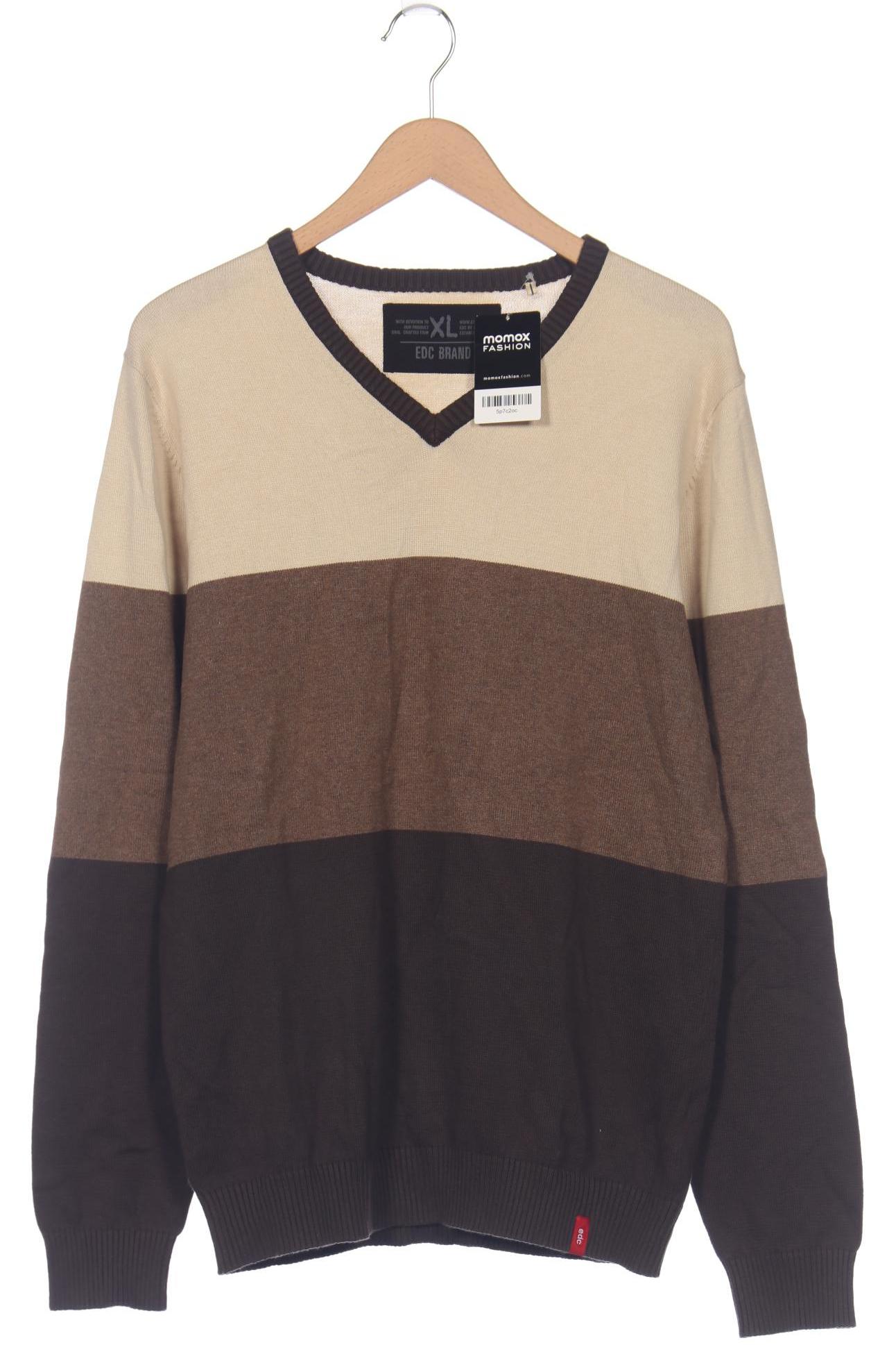 

edc by Esprit Herren Pullover, braun, Gr. 54