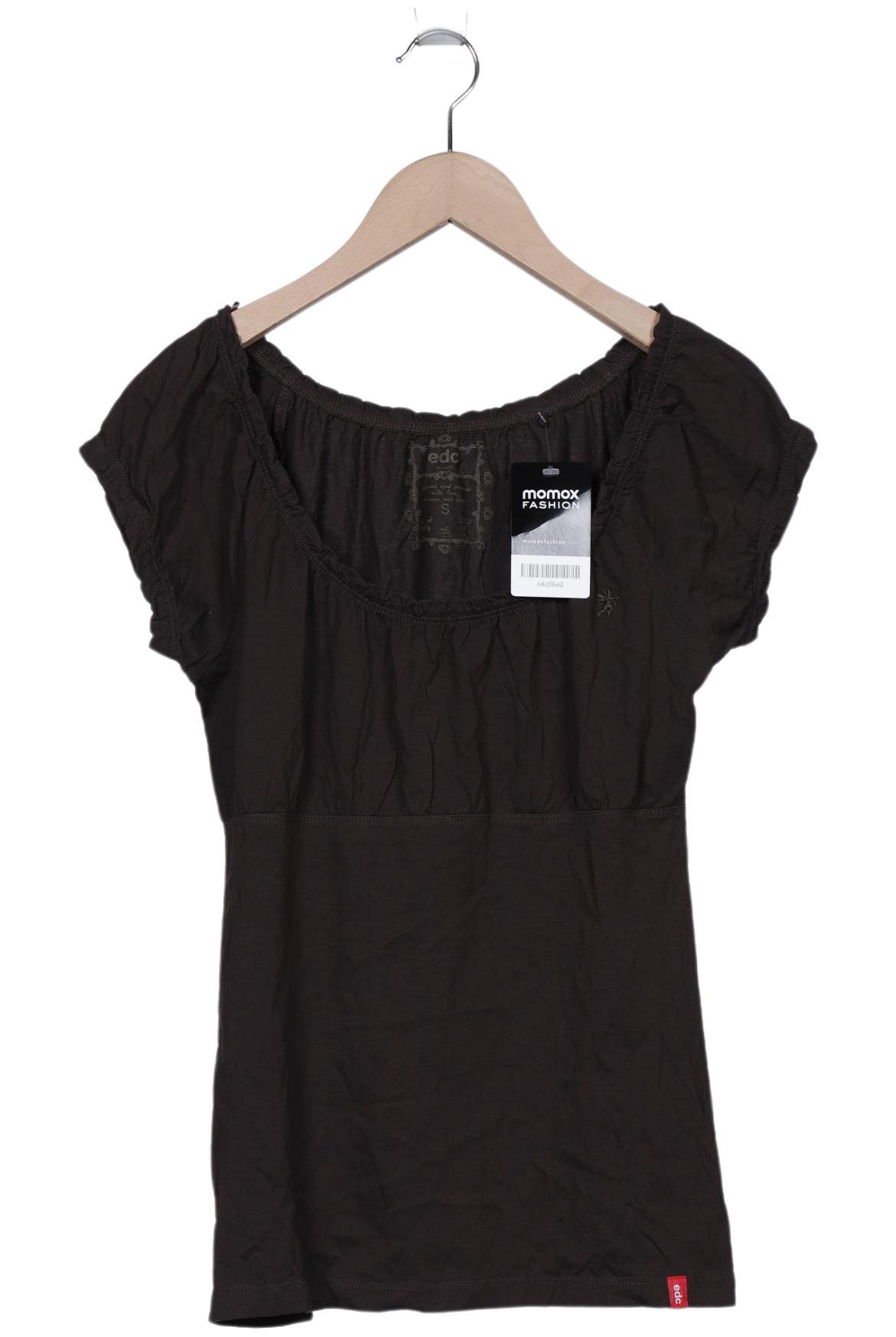 

edc by Esprit Damen T-Shirt, braun, Gr. 36