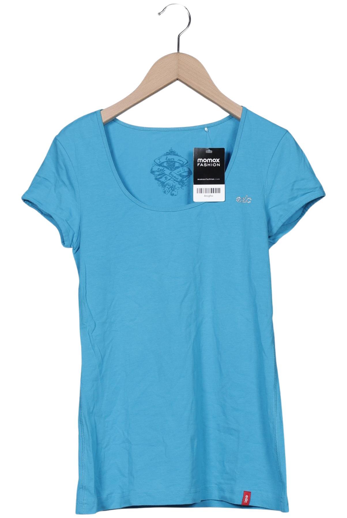 

edc by Esprit Damen T-Shirt, hellblau, Gr. 36