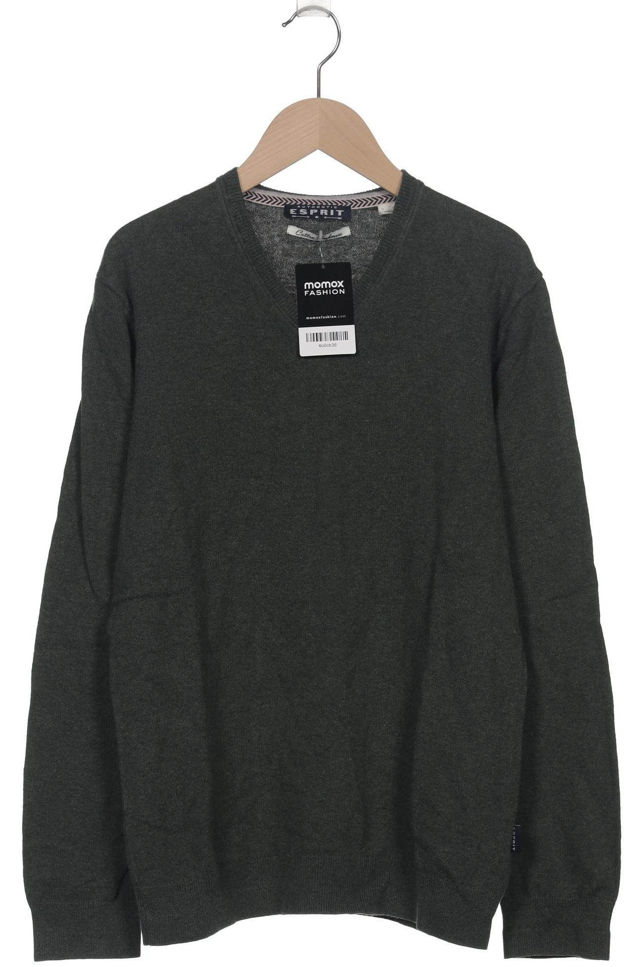 

edc by Esprit Herren Pullover, grün, Gr. 46