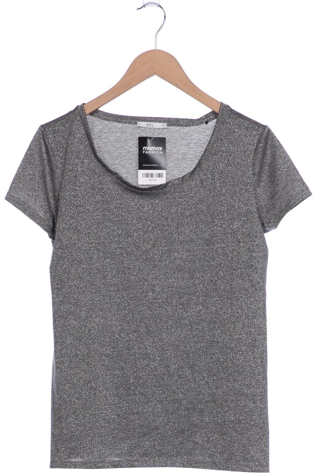 

edc by Esprit Damen T-Shirt, grau, Gr. 38
