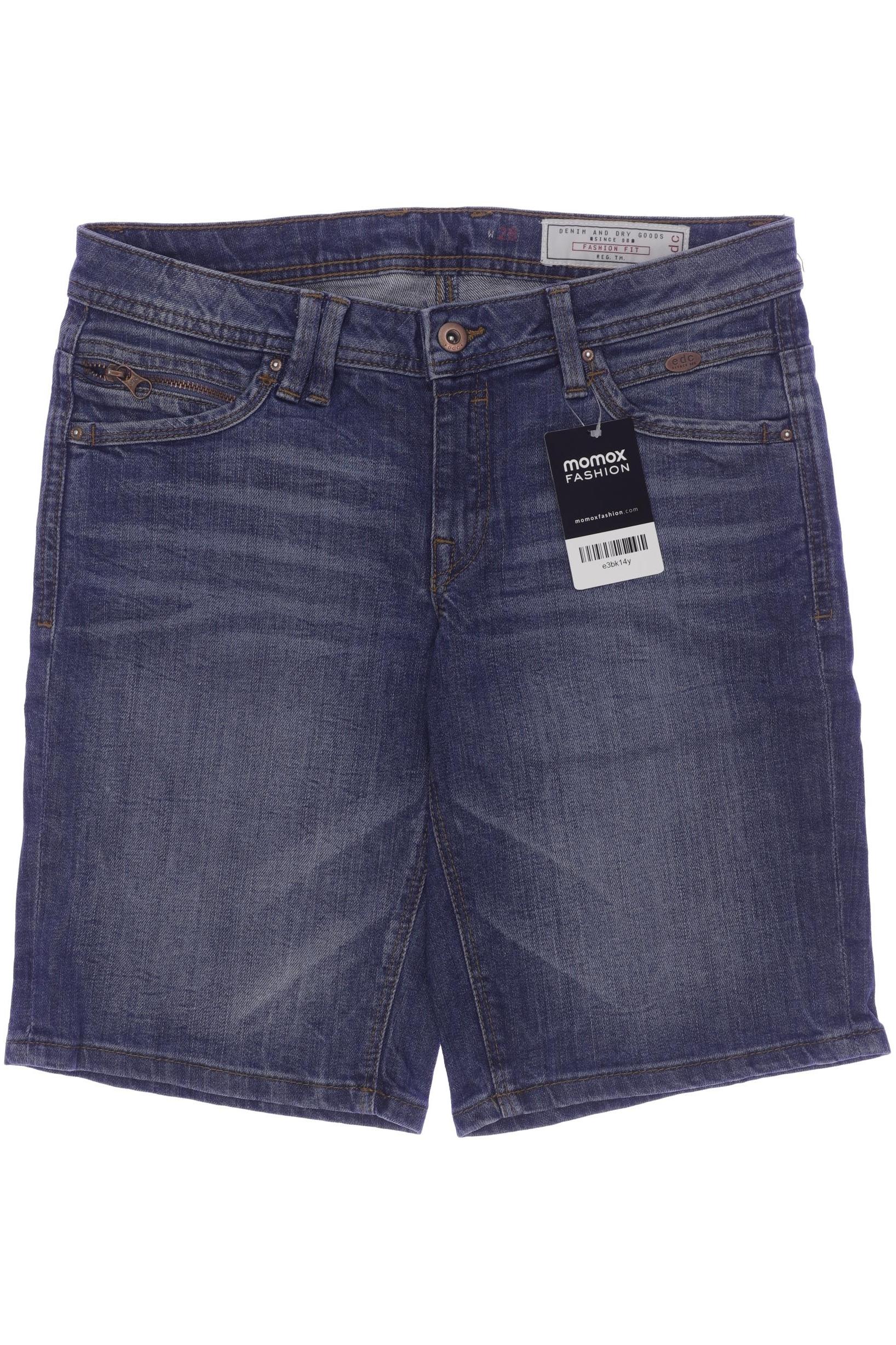 

edc by Esprit Damen Shorts, blau, Gr. 28