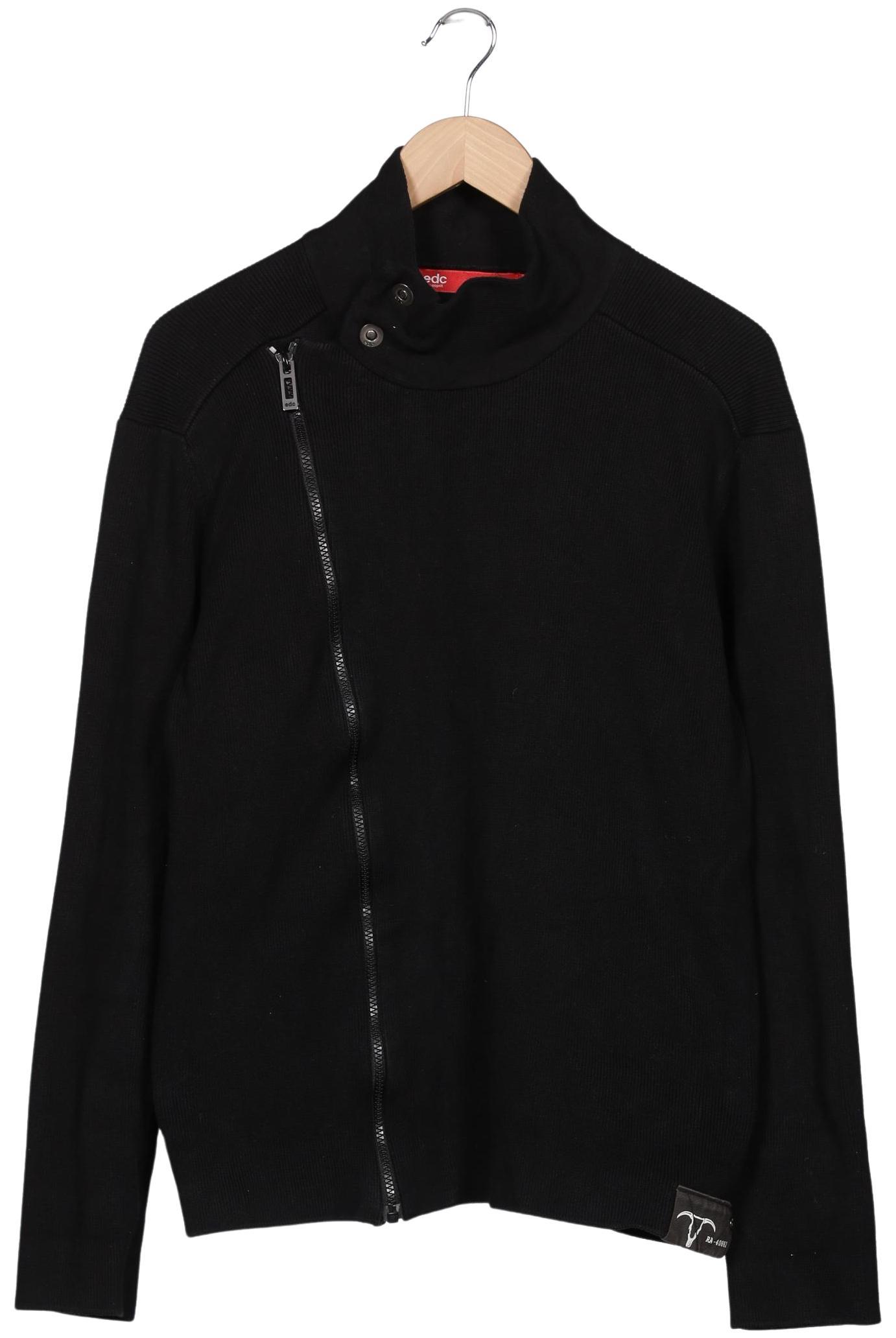 

edc by Esprit Herren Strickjacke, schwarz, Gr. 54