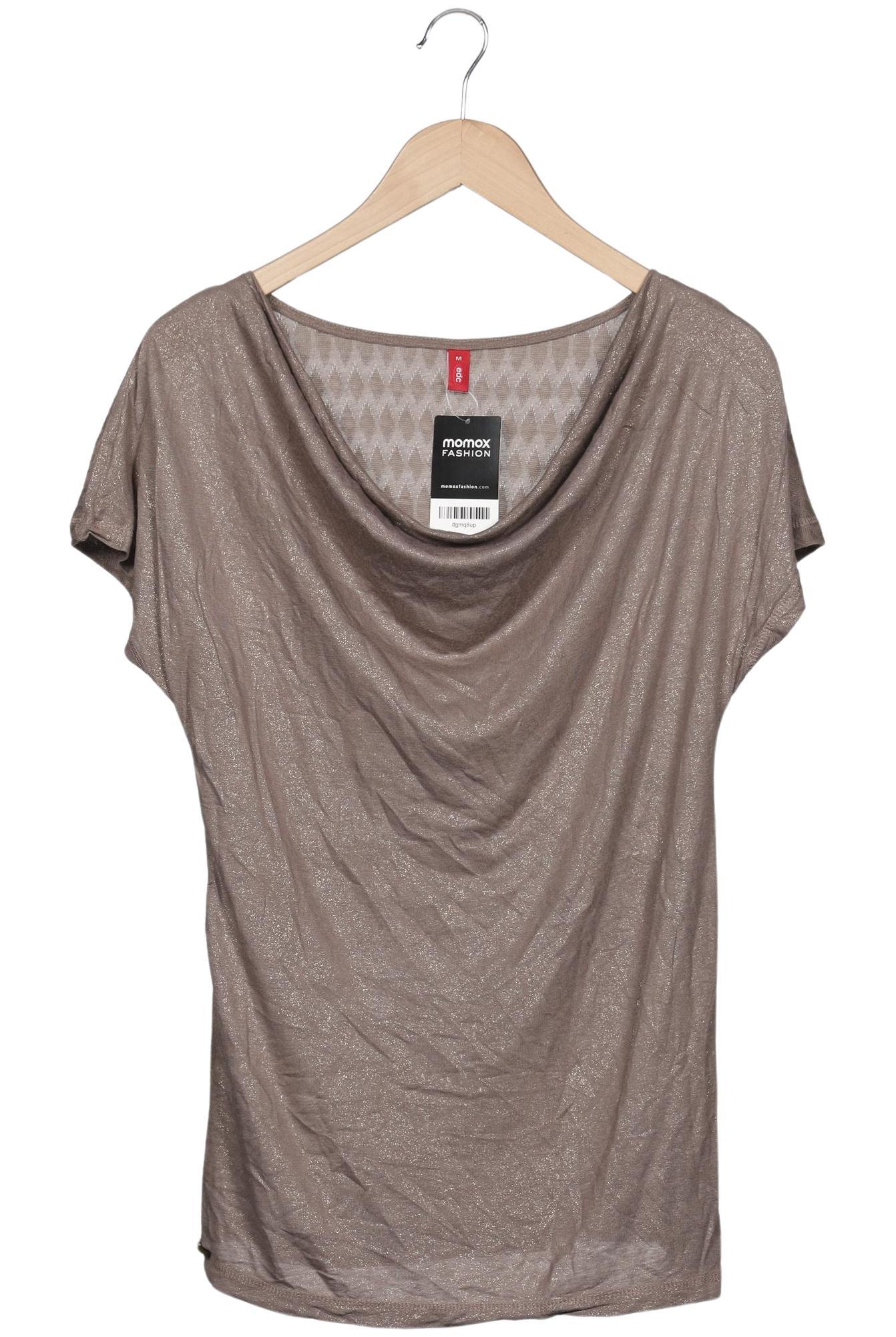 

edc by Esprit Damen T-Shirt, beige, Gr. 38