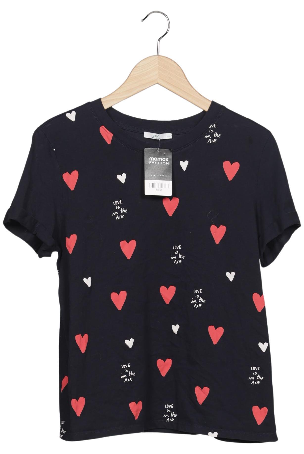 

edc by Esprit Damen T-Shirt, marineblau, Gr. 44