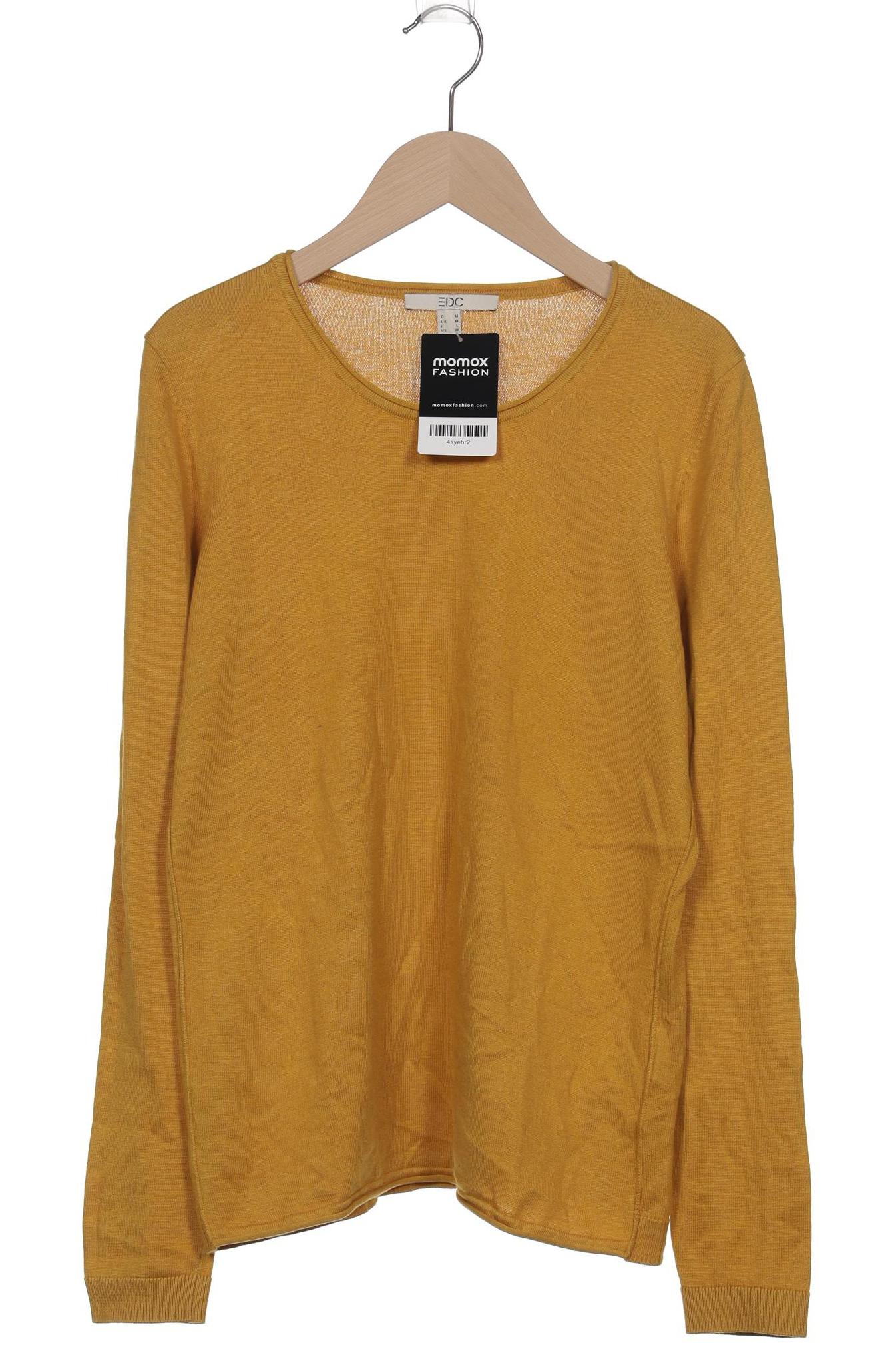 

edc by Esprit Damen Pullover, gelb, Gr. 38