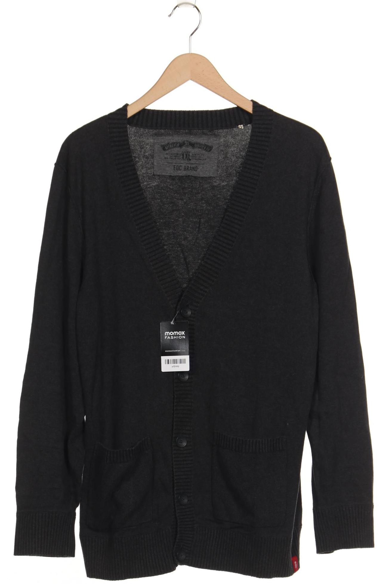 

edc by Esprit Herren Strickjacke, grau, Gr. 56