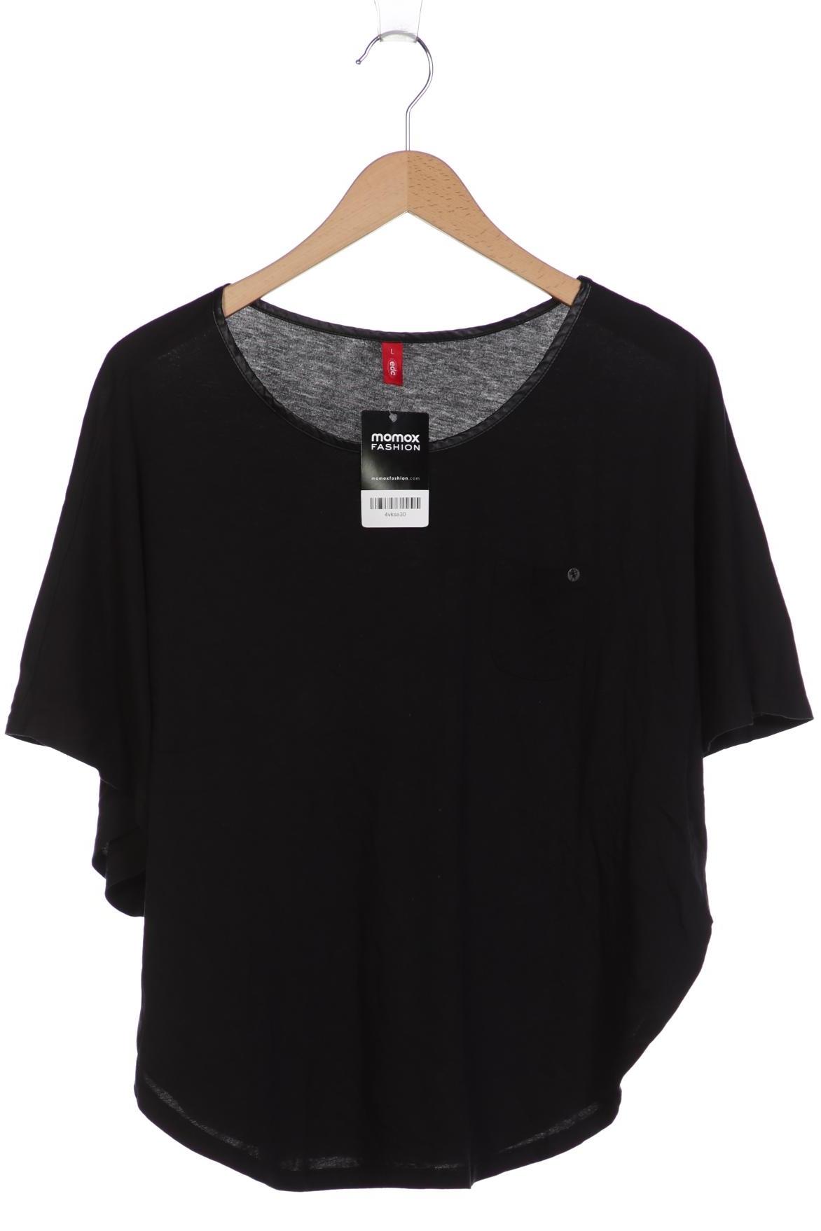 

edc by Esprit Damen T-Shirt, schwarz, Gr. 42