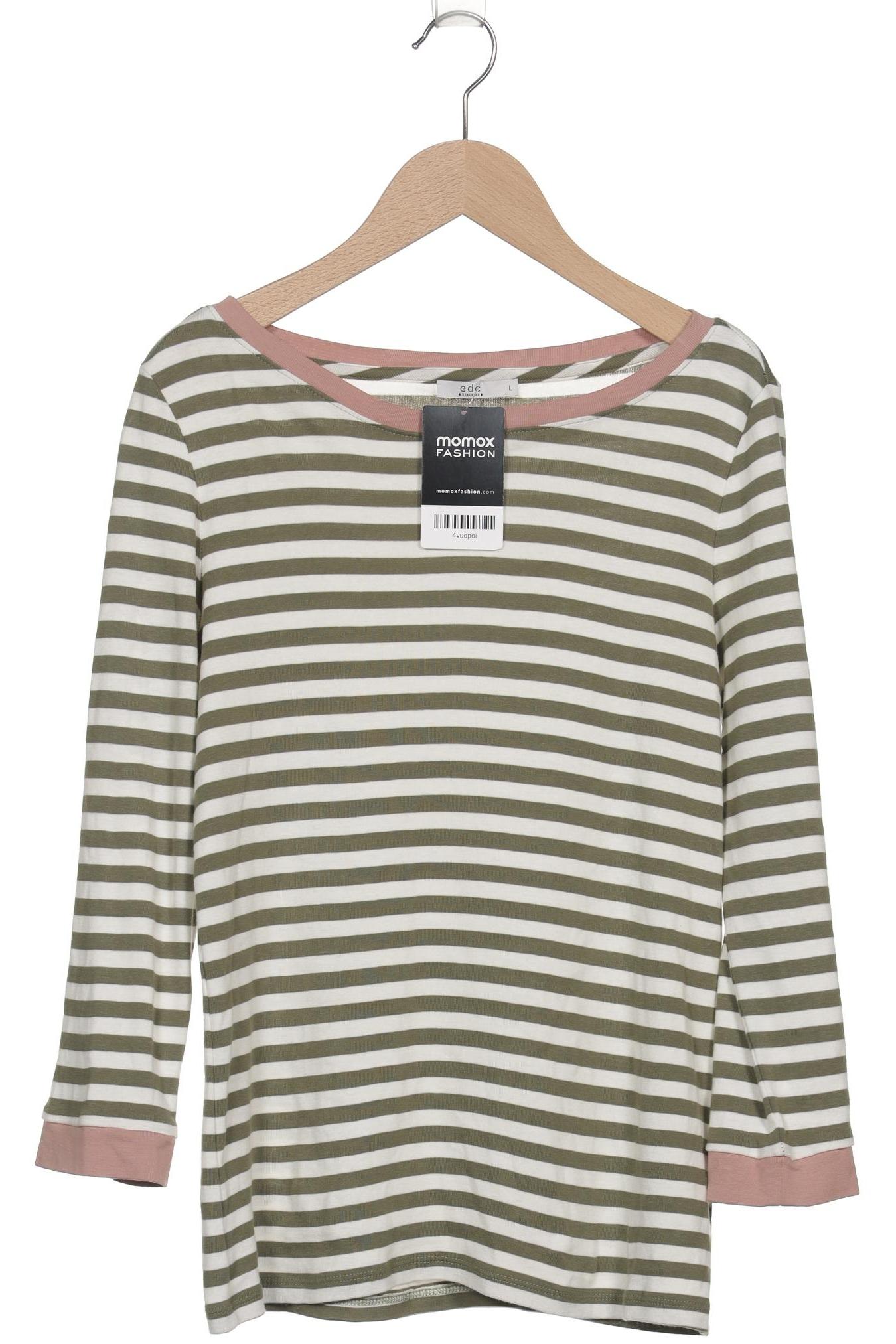 

edc by Esprit Damen Langarmshirt, grün, Gr. 42