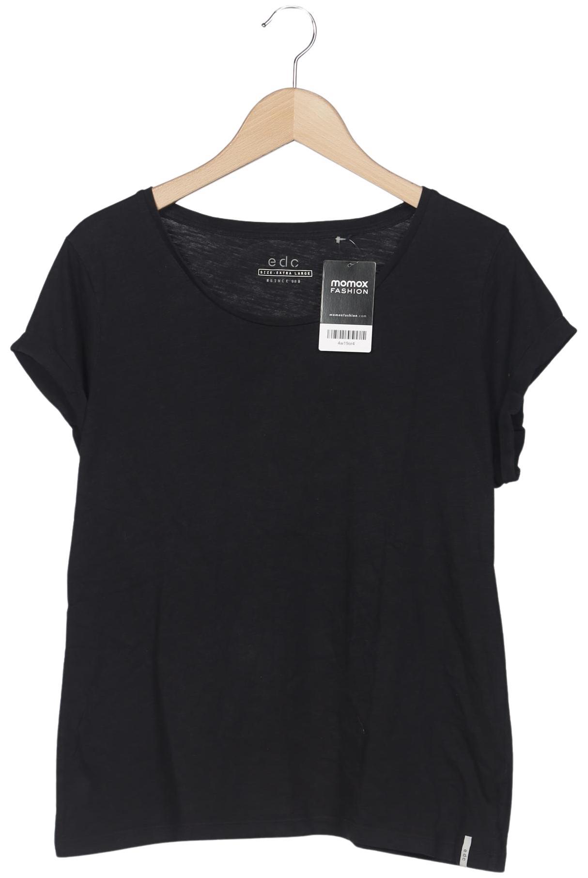 

edc by Esprit Damen T-Shirt, schwarz, Gr. 44