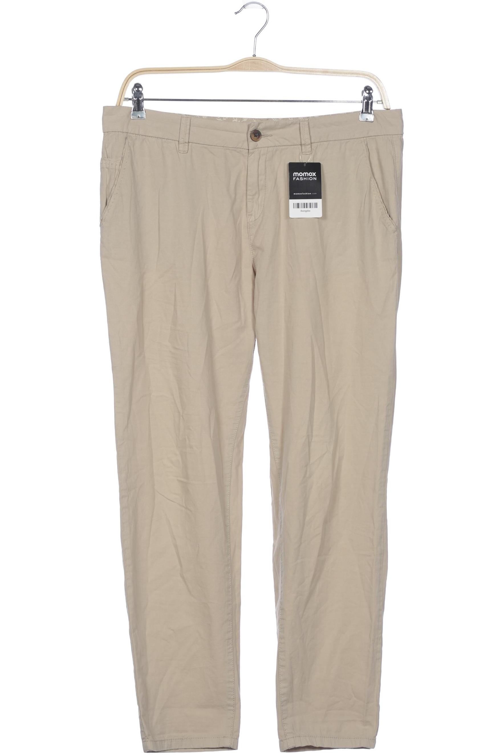 

edc by Esprit Damen Stoffhose, beige, Gr. 40