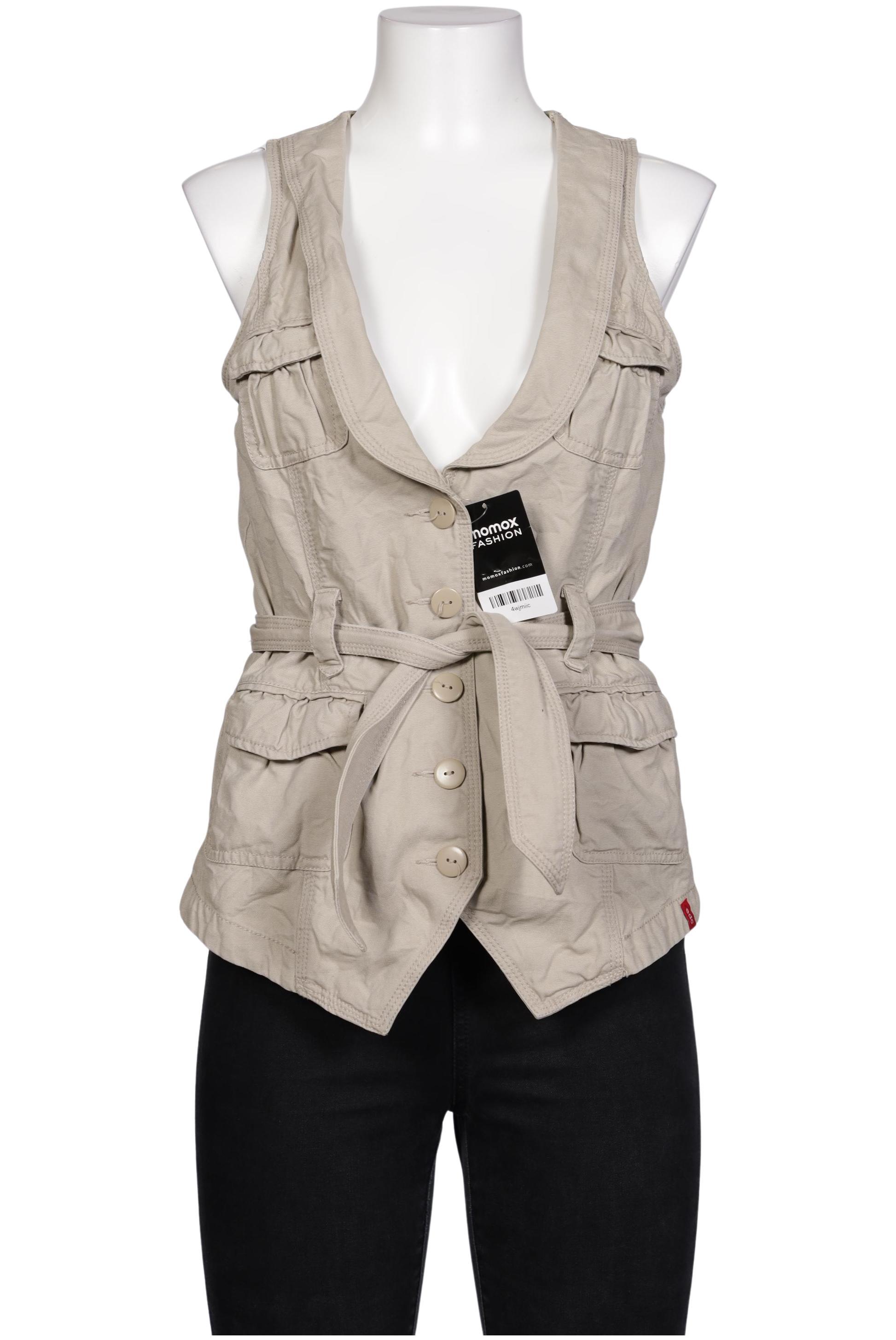 

edc by Esprit Damen Weste, cremeweiß, Gr. 42