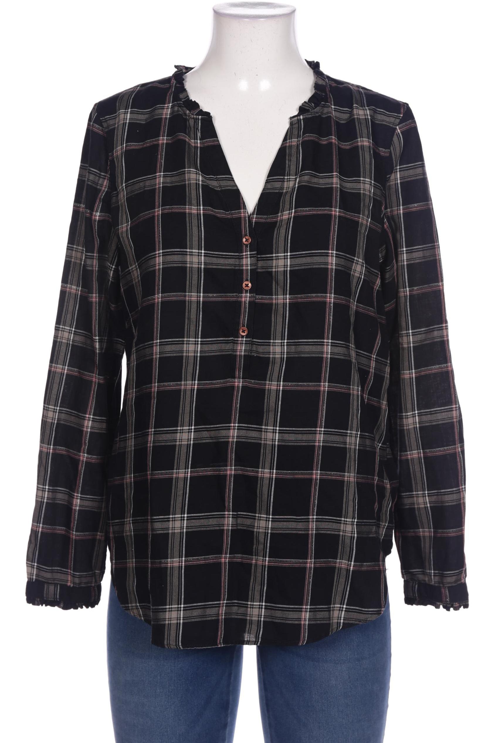 

edc by Esprit Damen Bluse, schwarz, Gr. 38