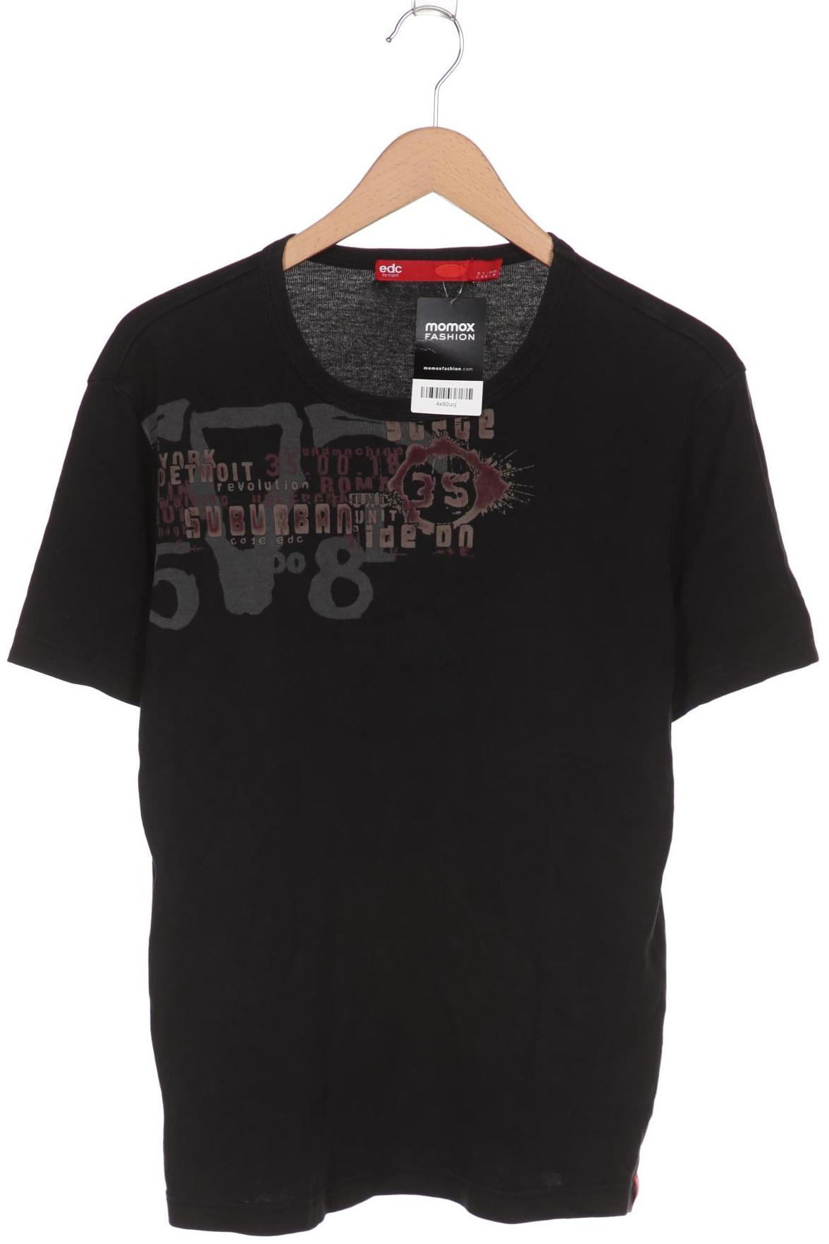 

edc by Esprit Herren T-Shirt, schwarz