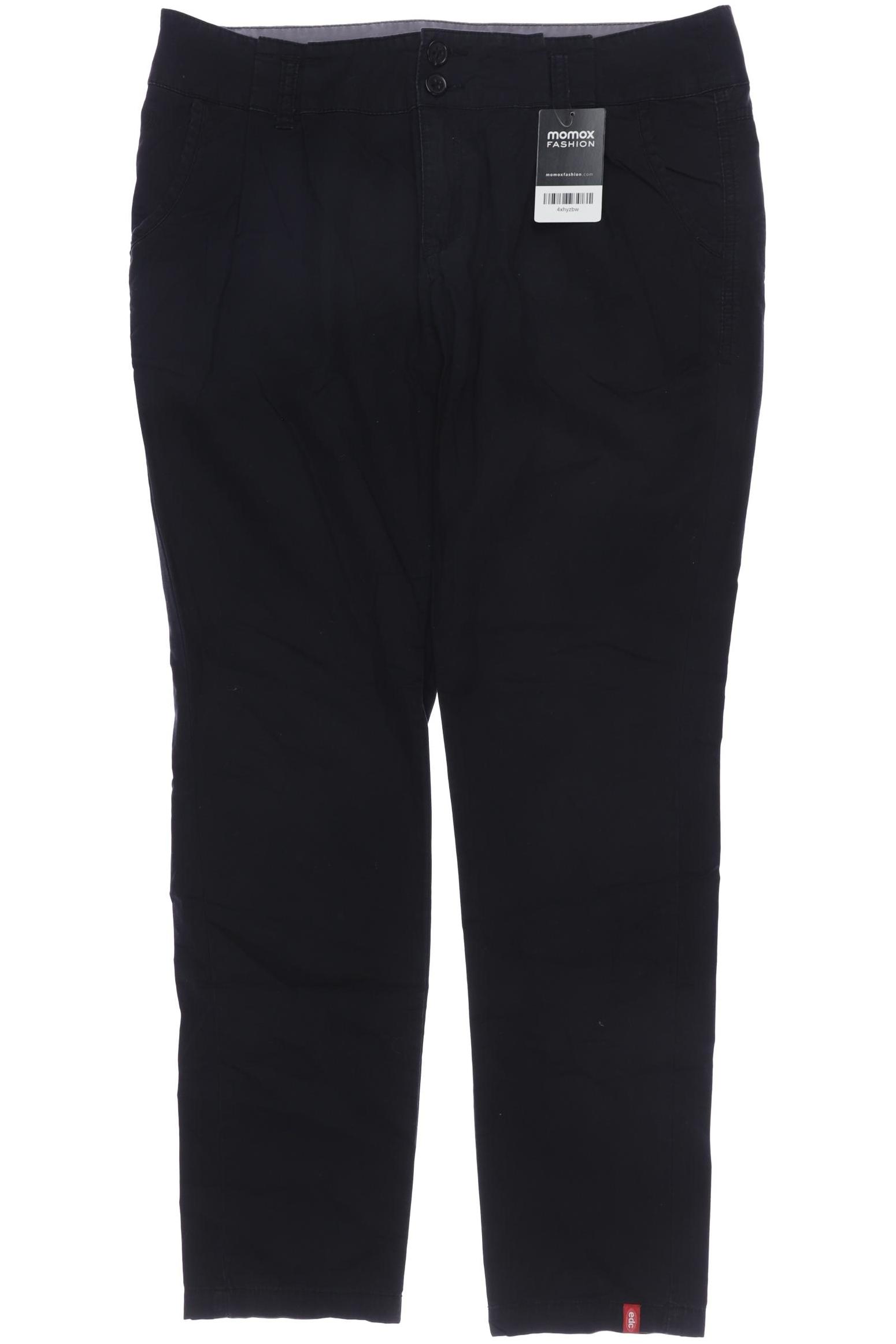 

edc by Esprit Damen Stoffhose, schwarz, Gr. 40