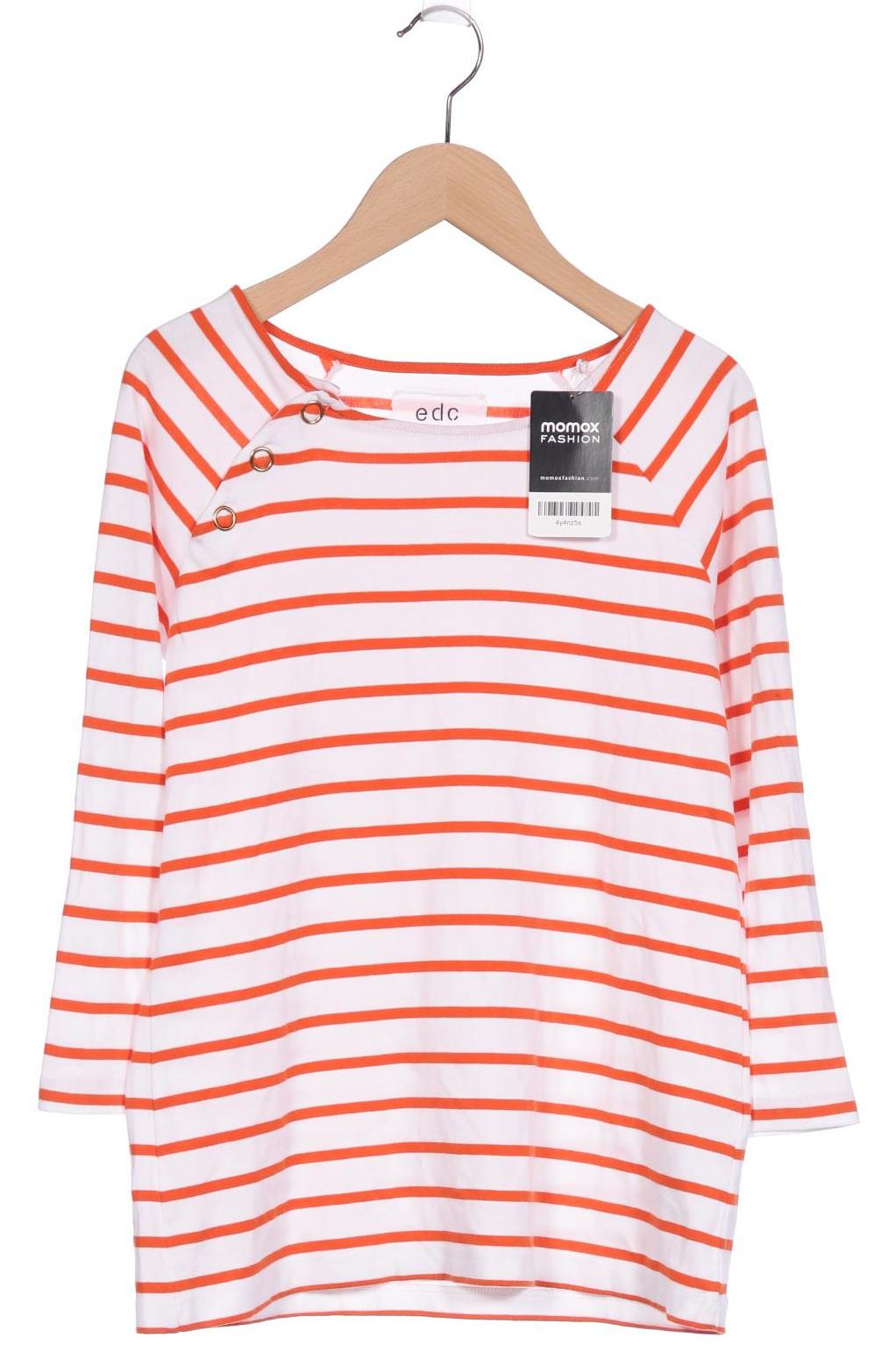 

edc by Esprit Damen Langarmshirt, orange, Gr. 34