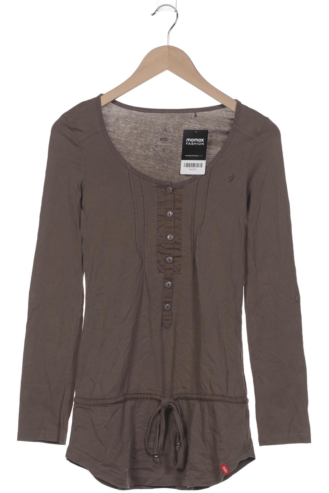 

edc by Esprit Damen Langarmshirt, braun, Gr. 36