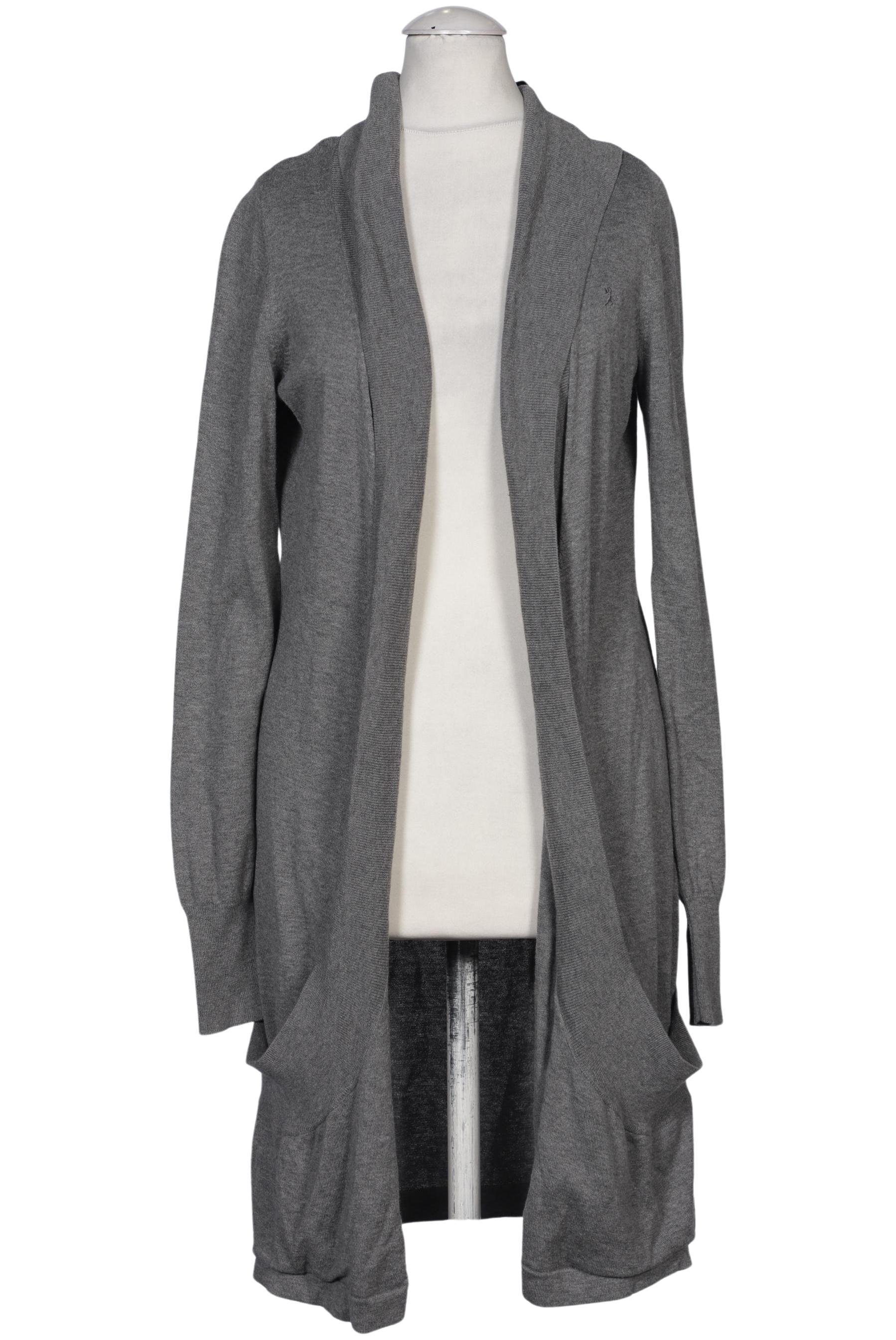 

edc by Esprit Damen Strickjacke, grau, Gr. 36