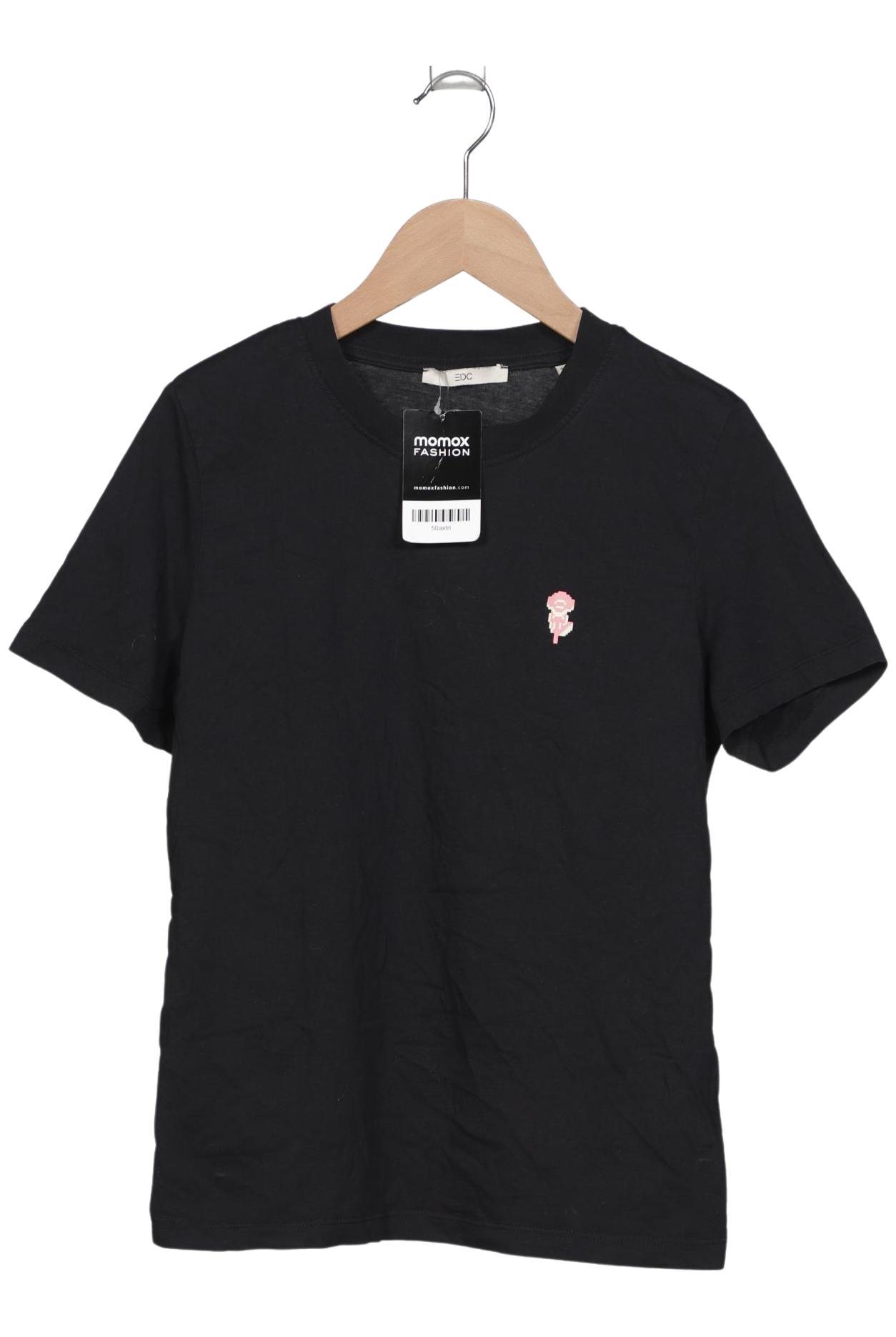 

edc by Esprit Damen T-Shirt, schwarz, Gr. 34