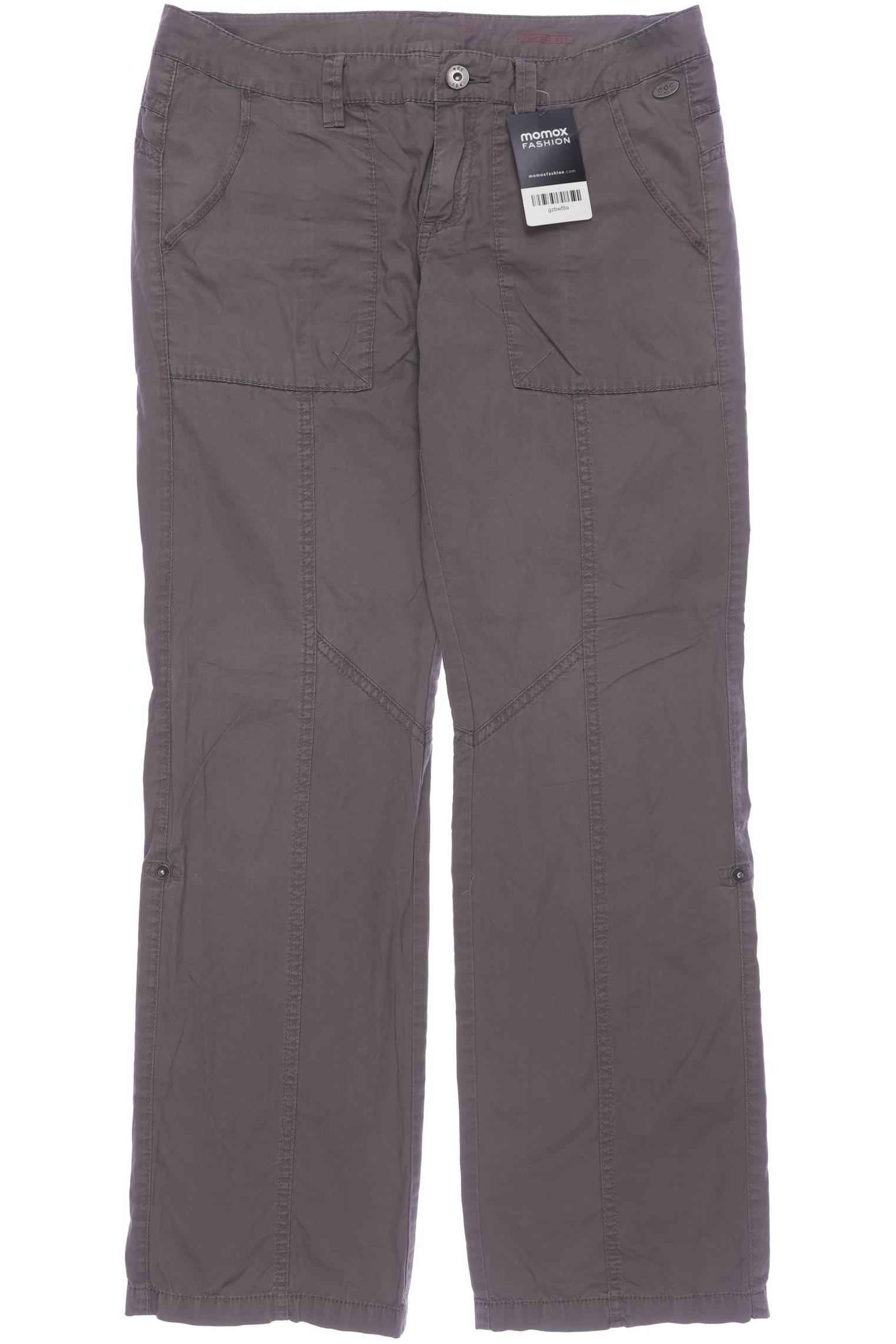 

edc by Esprit Damen Stoffhose, braun, Gr. 38